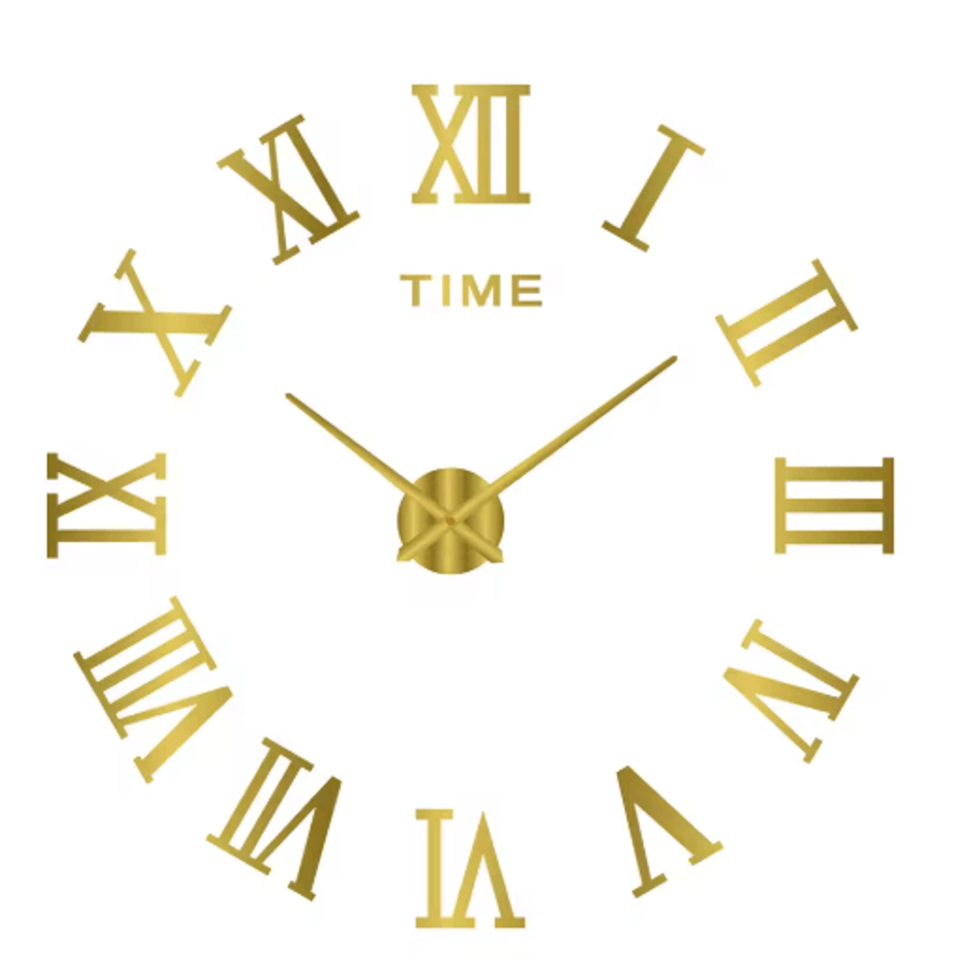Large Roman Numeral Mirror Wall Clock  2D3D DIY Acrylic Quartz Clock 23
