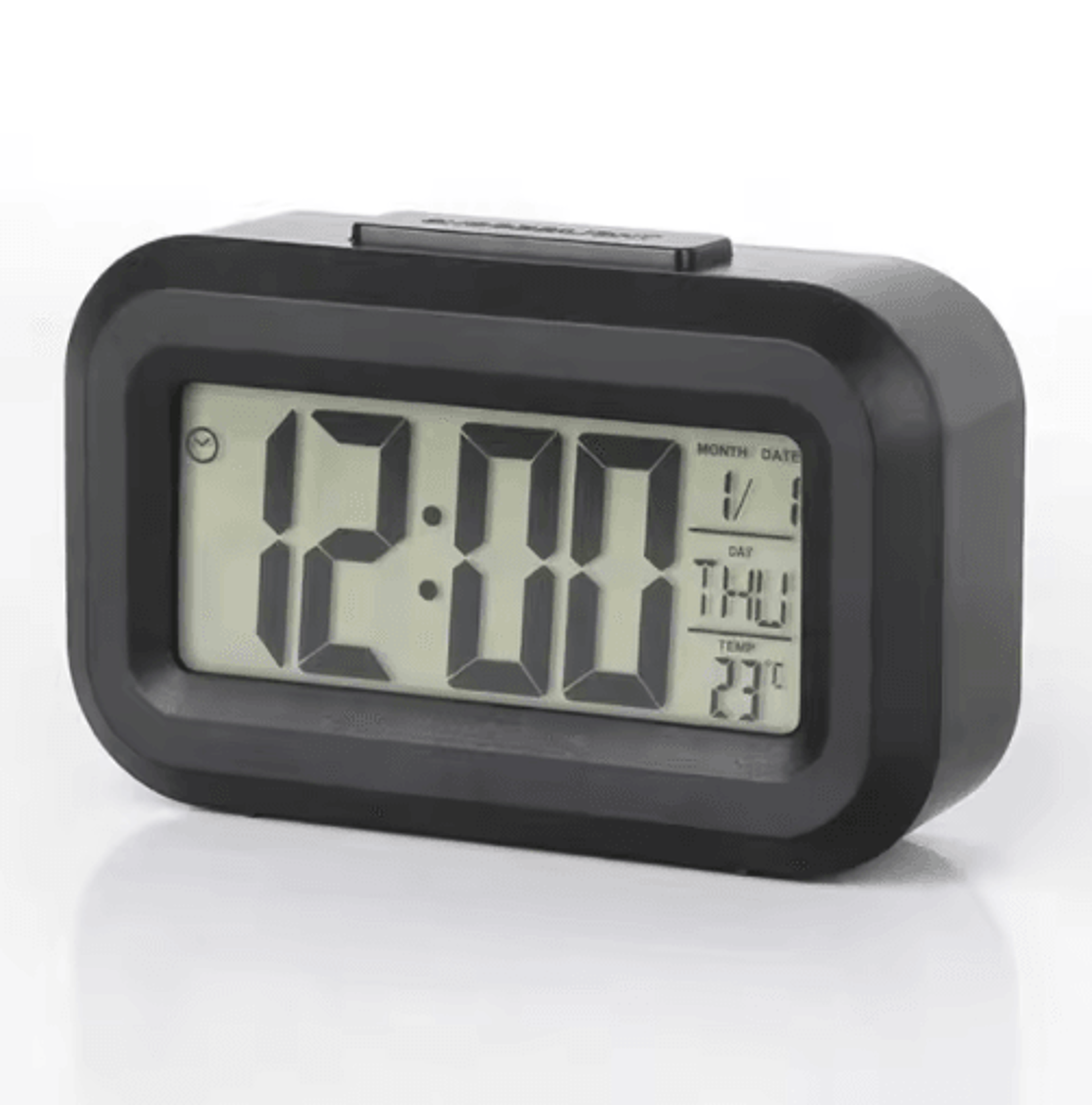 Mini Digital Snooze Alarm Clock  Temperature Date  Week Bedside Display 4