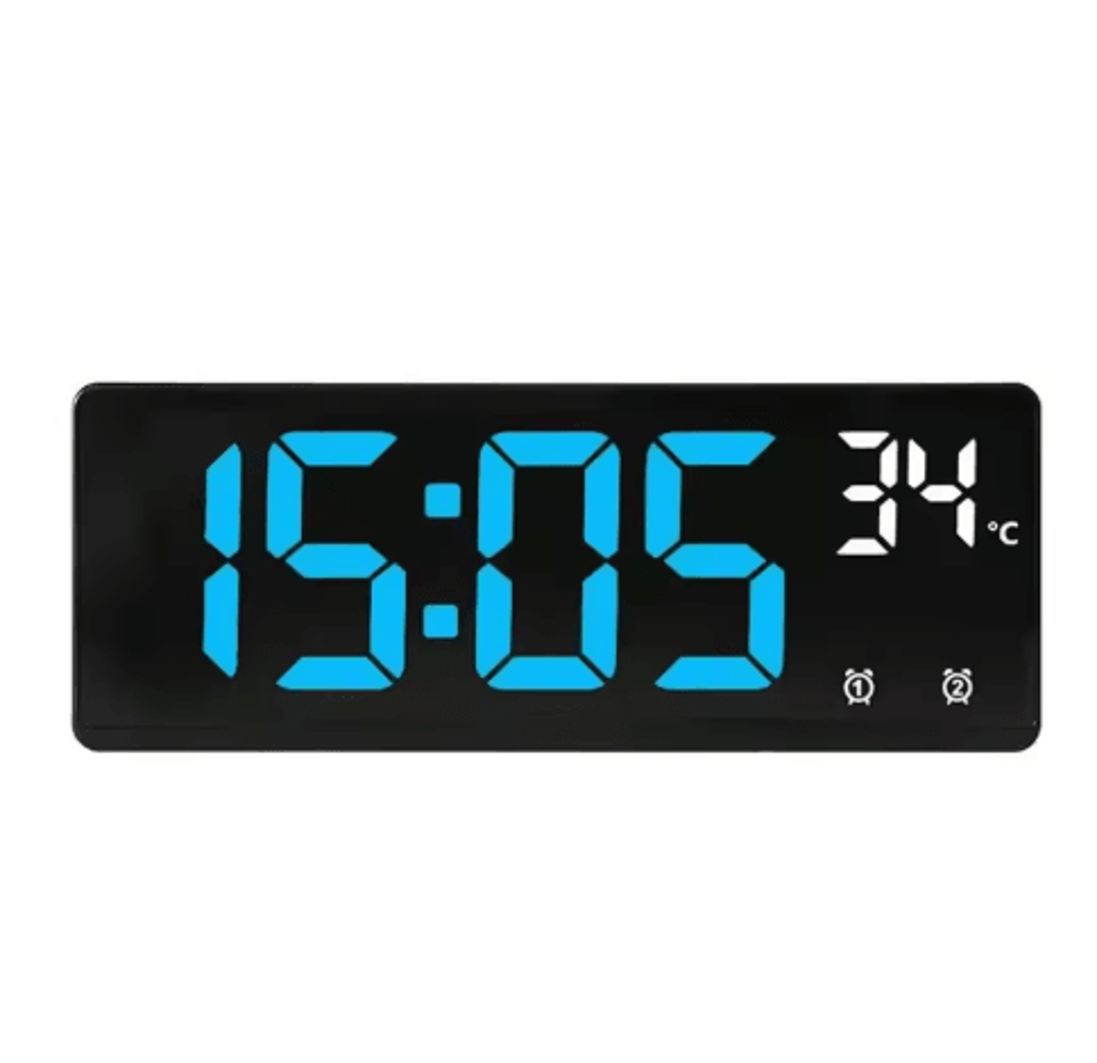 HouseShaped LED Alarm Clock  Dimmable Night Light With Date  Week Display 13