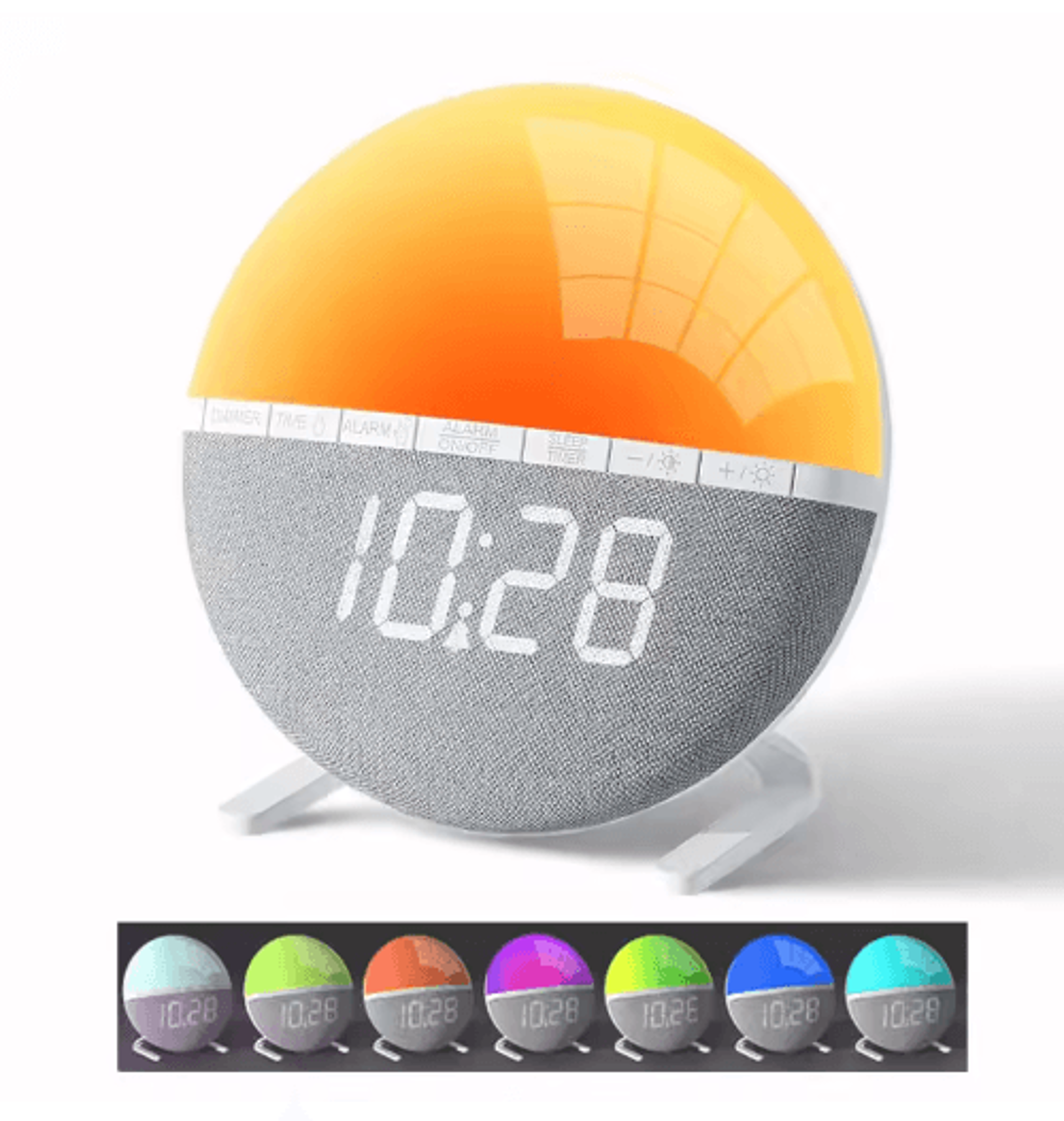Sunrise Wake Up Light Alarm Clock  Color Lighting  Natural Sounds 1