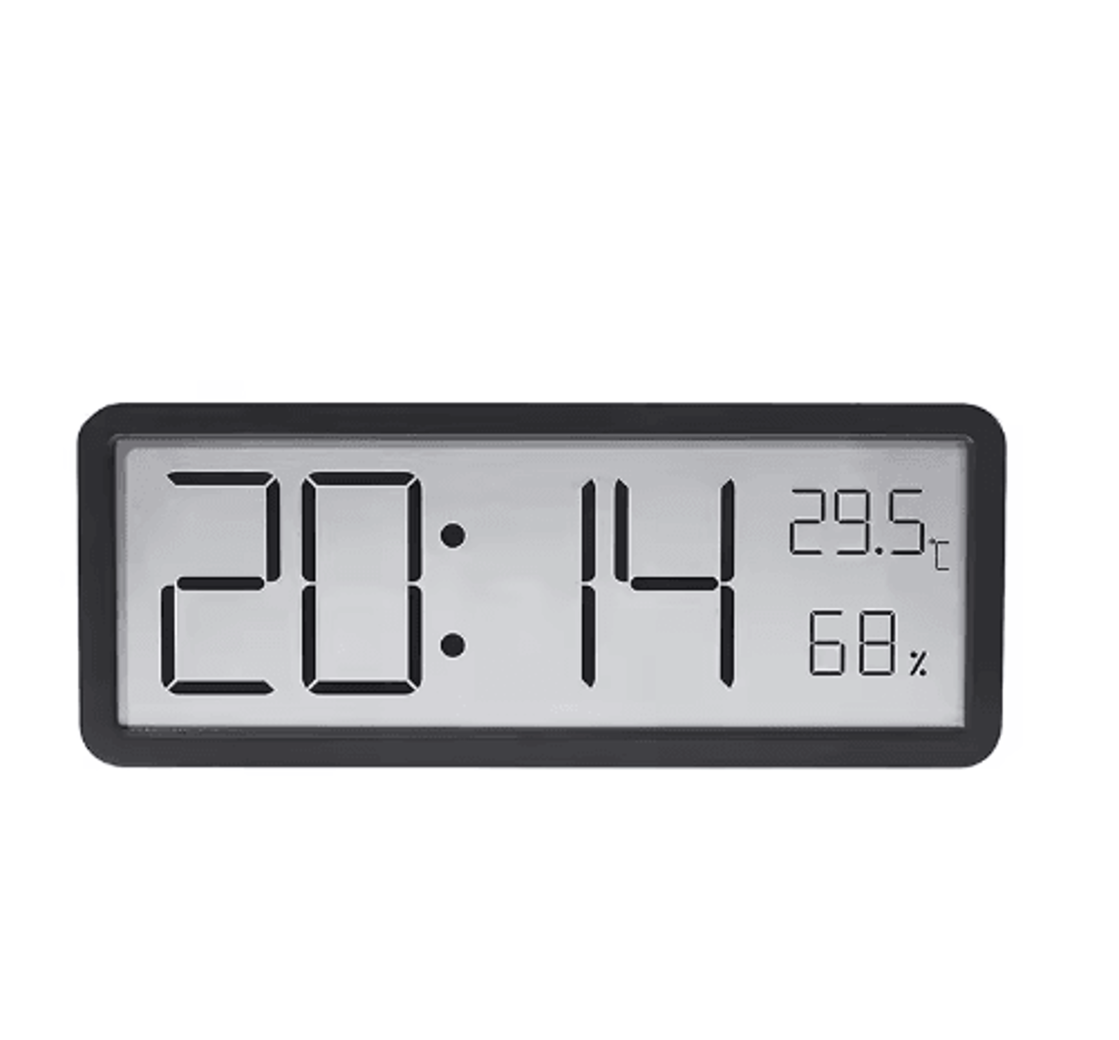 LCD Digital Wall  Desk Clock  Temperature And Humidity Display 2