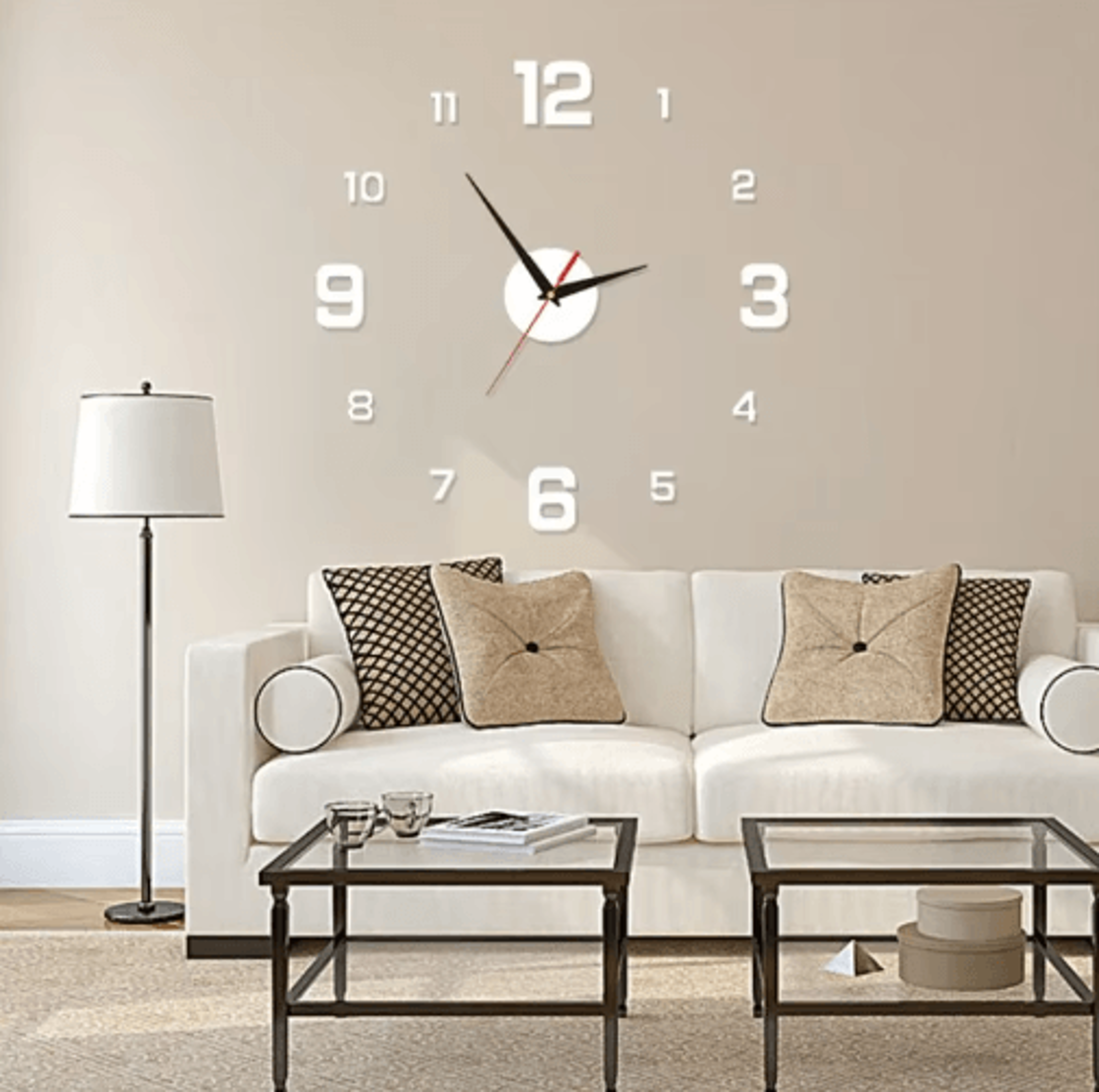 3D Luminous DIY Wall Clock  Frameless Acrylic Clock Stickers For Modern Decor 7