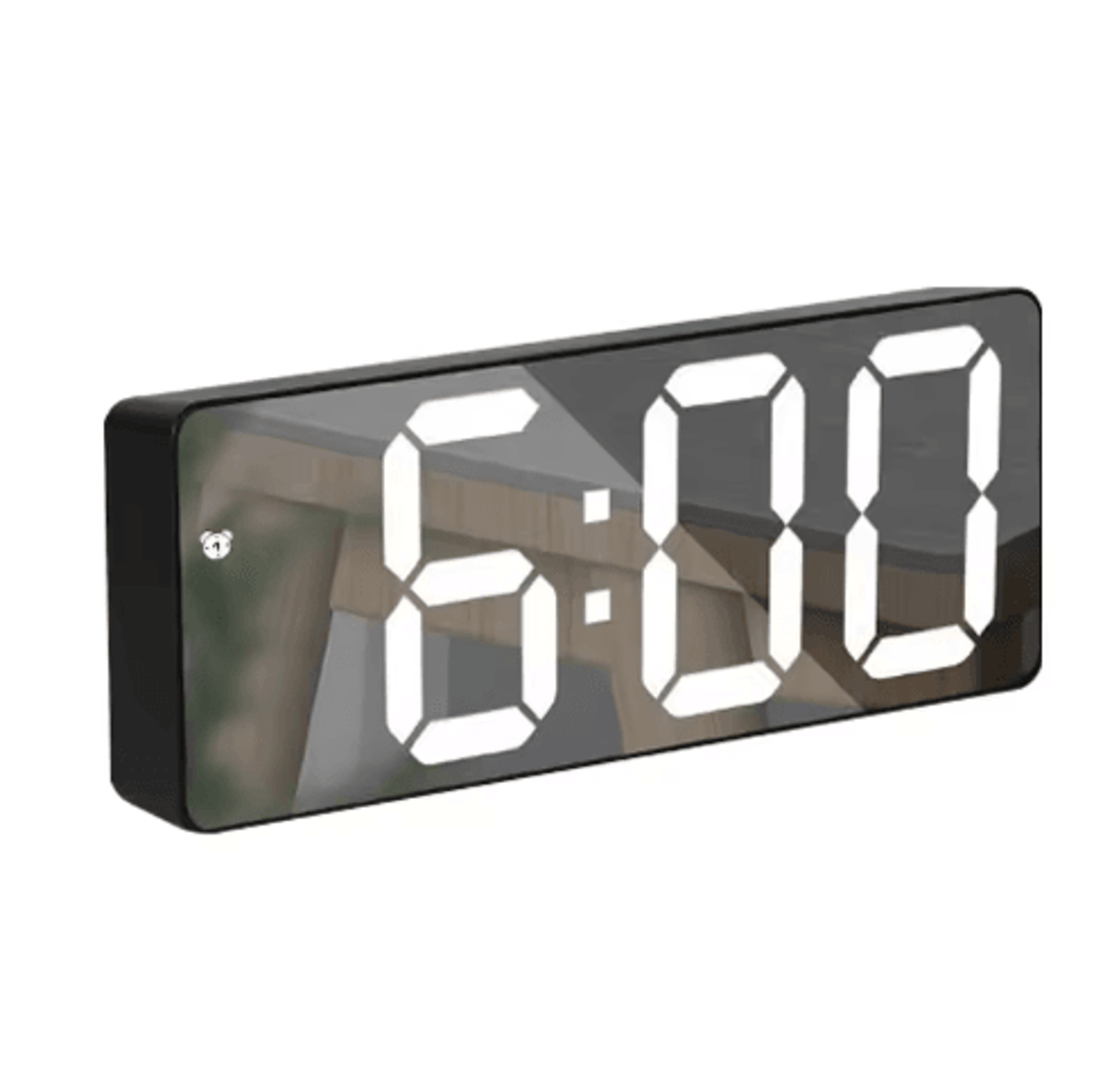 Modern Voice Control LED Mirror Alarm Clock  Portable Digital Desk Clock 2