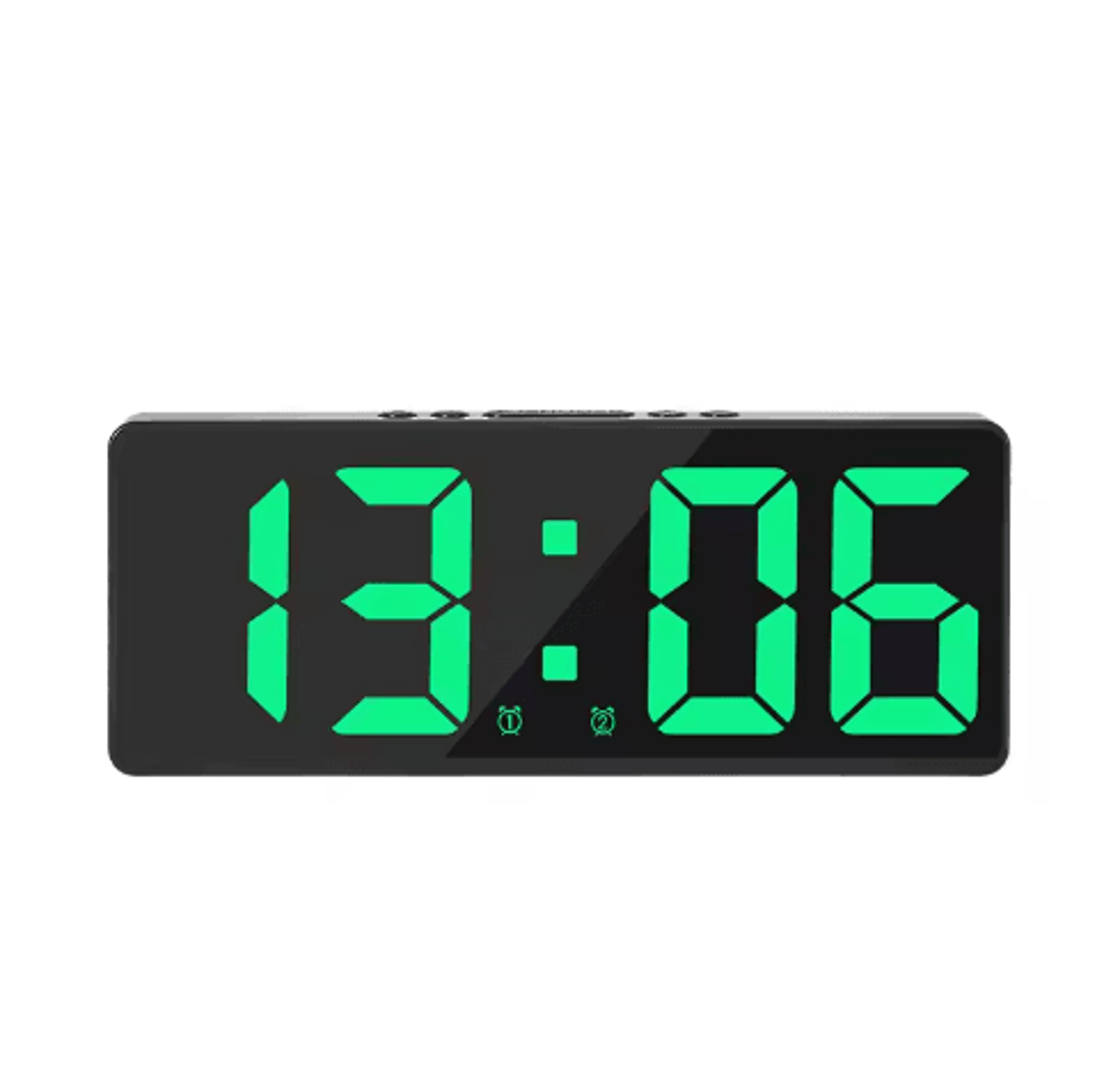 Colorful LED Alarm Clock  Luminous Temperature  Calendar Bedside Clock 4