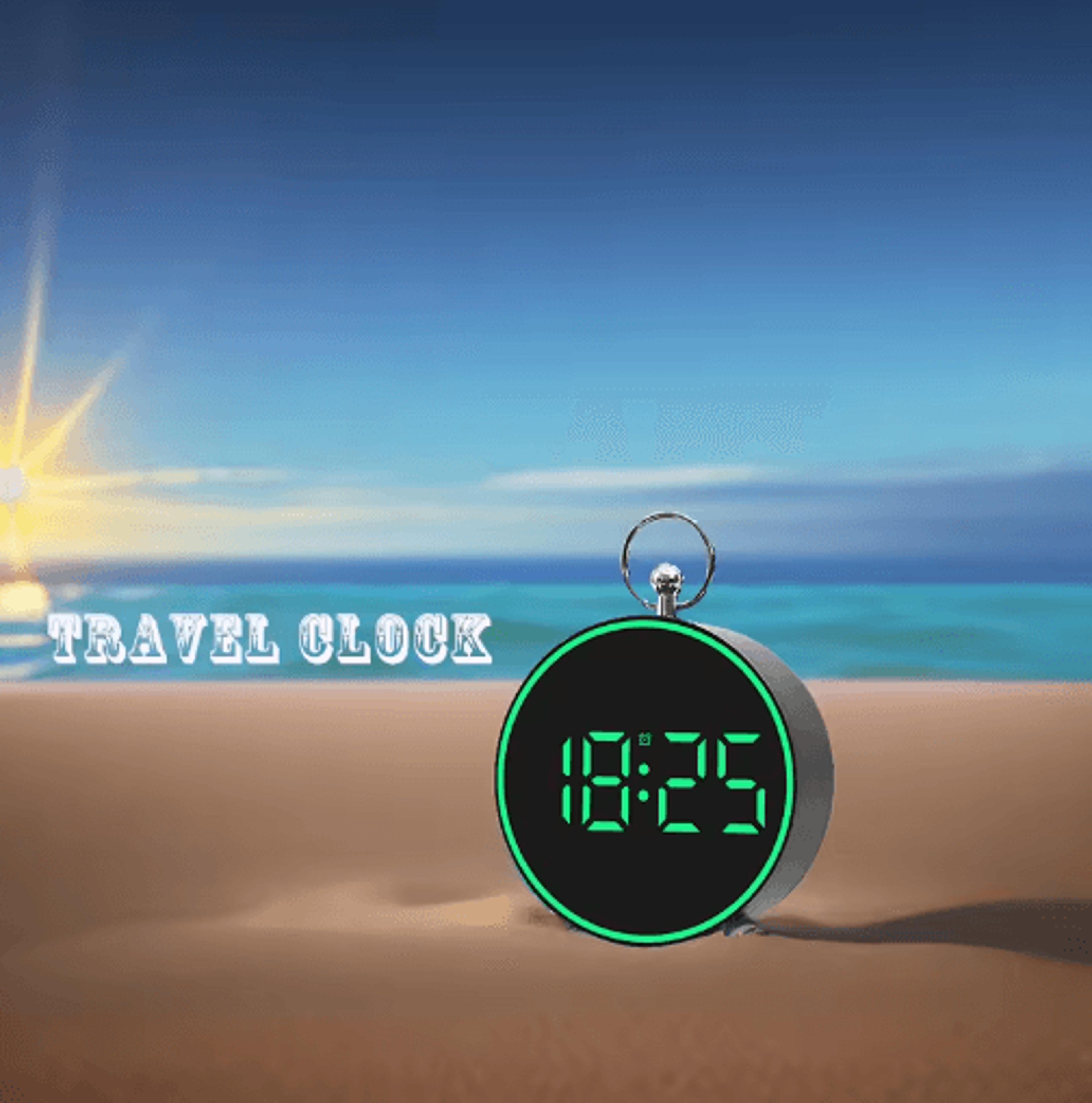 Niditon LED Alarm Clock  Desk  Wall Digital Clock With Temperature Display 8