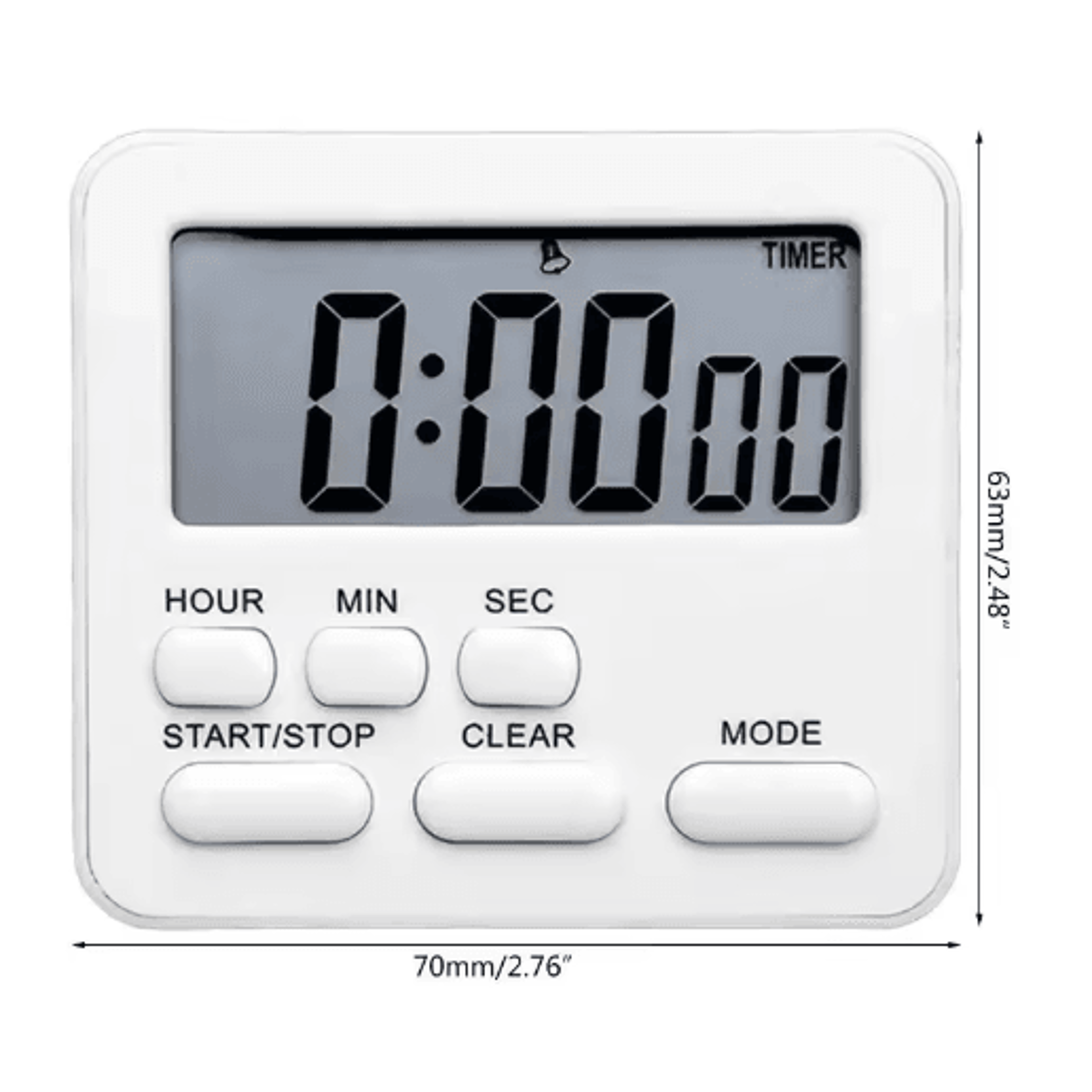 Amagi Digital Kitchen Timer  Cooking Alarm Stopwatch  Sleep Timer Clock 7