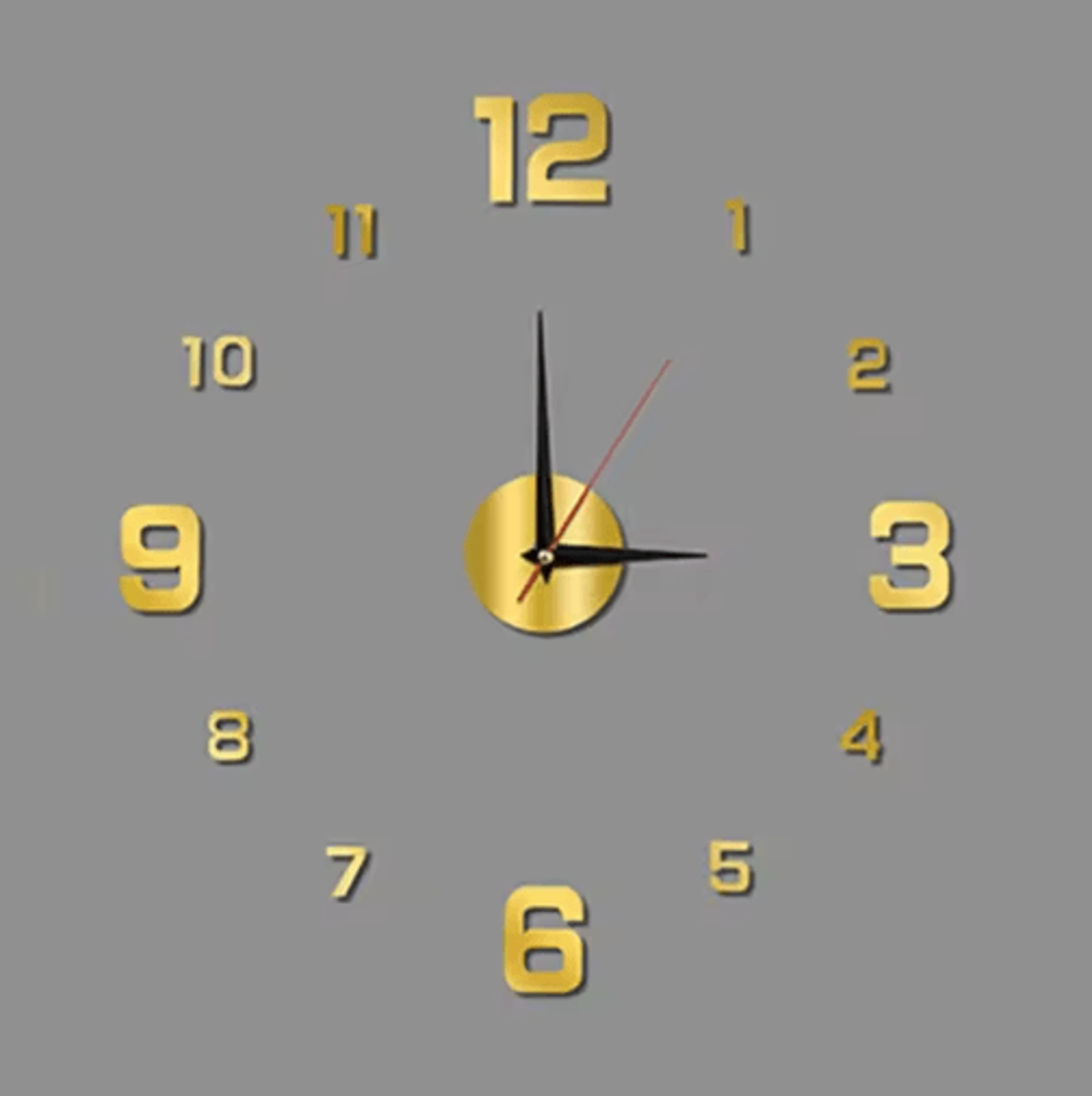 Luminous Wall Clock Stickers  Removable Modern DIY Clock Decor 3