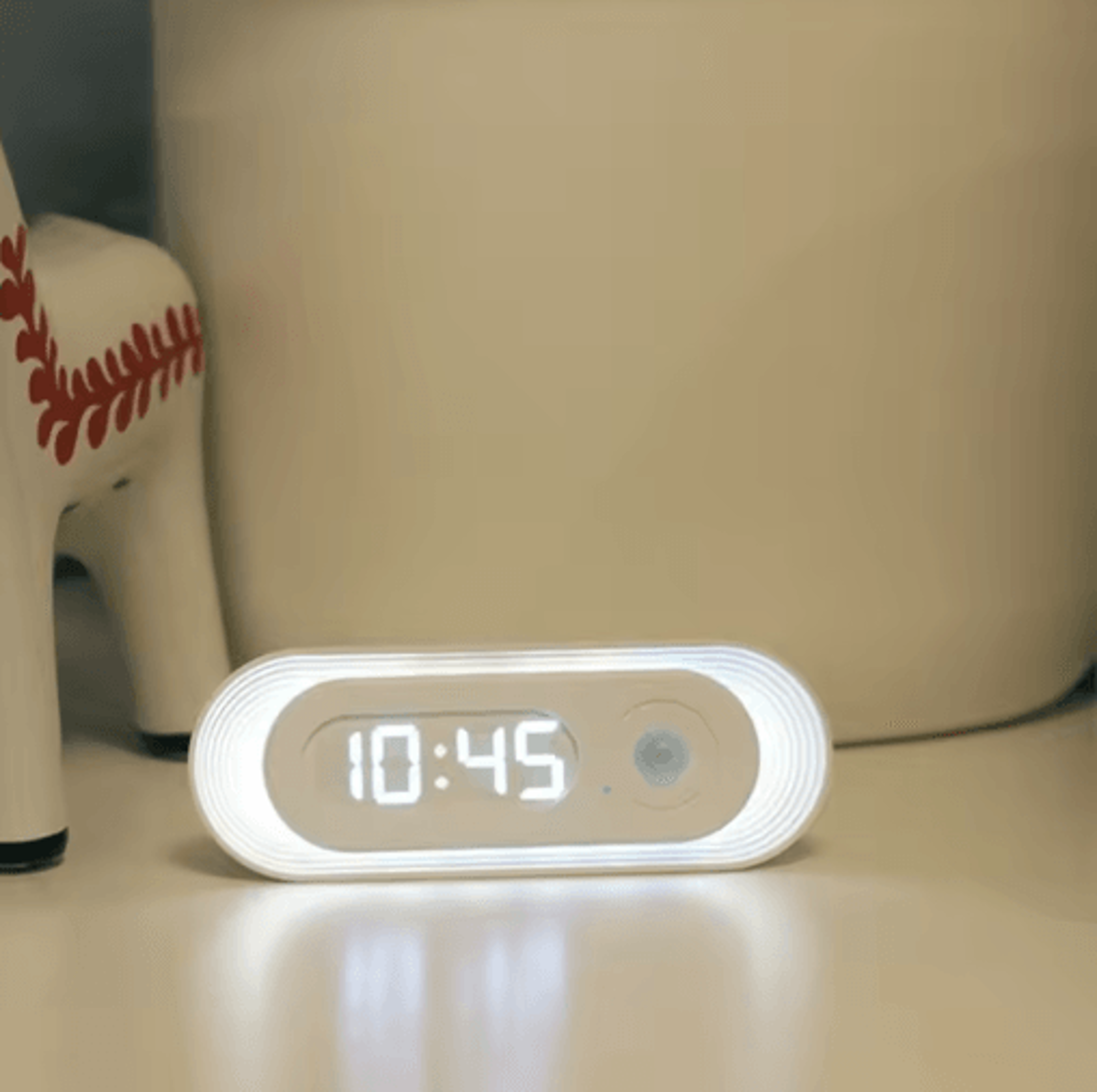 motion sensor wall clock night light – usb suction clock for home decor