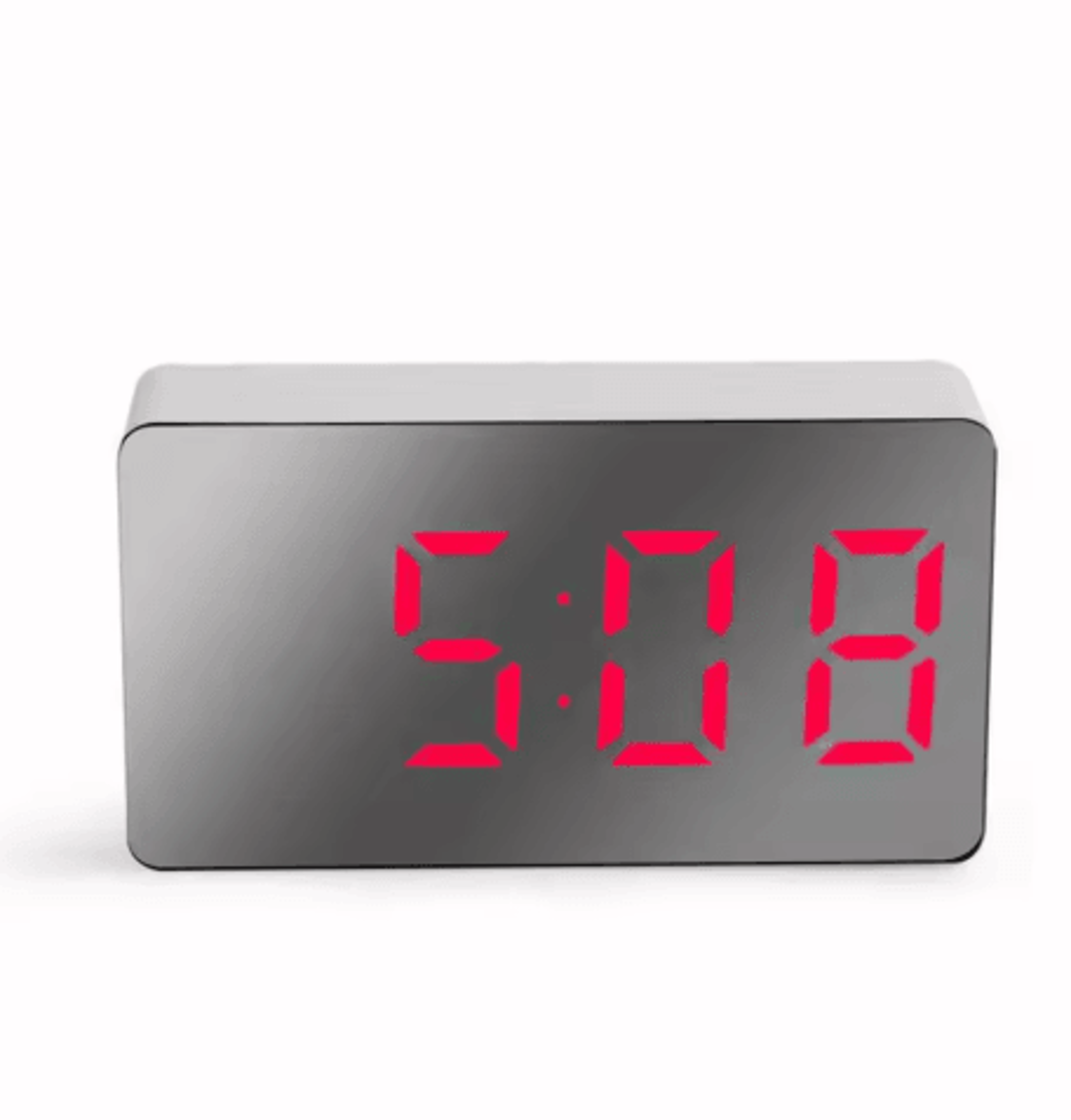 Small Digital Alarm Clock  Simple 1224H Electronic Bedside  Travel Clock 4