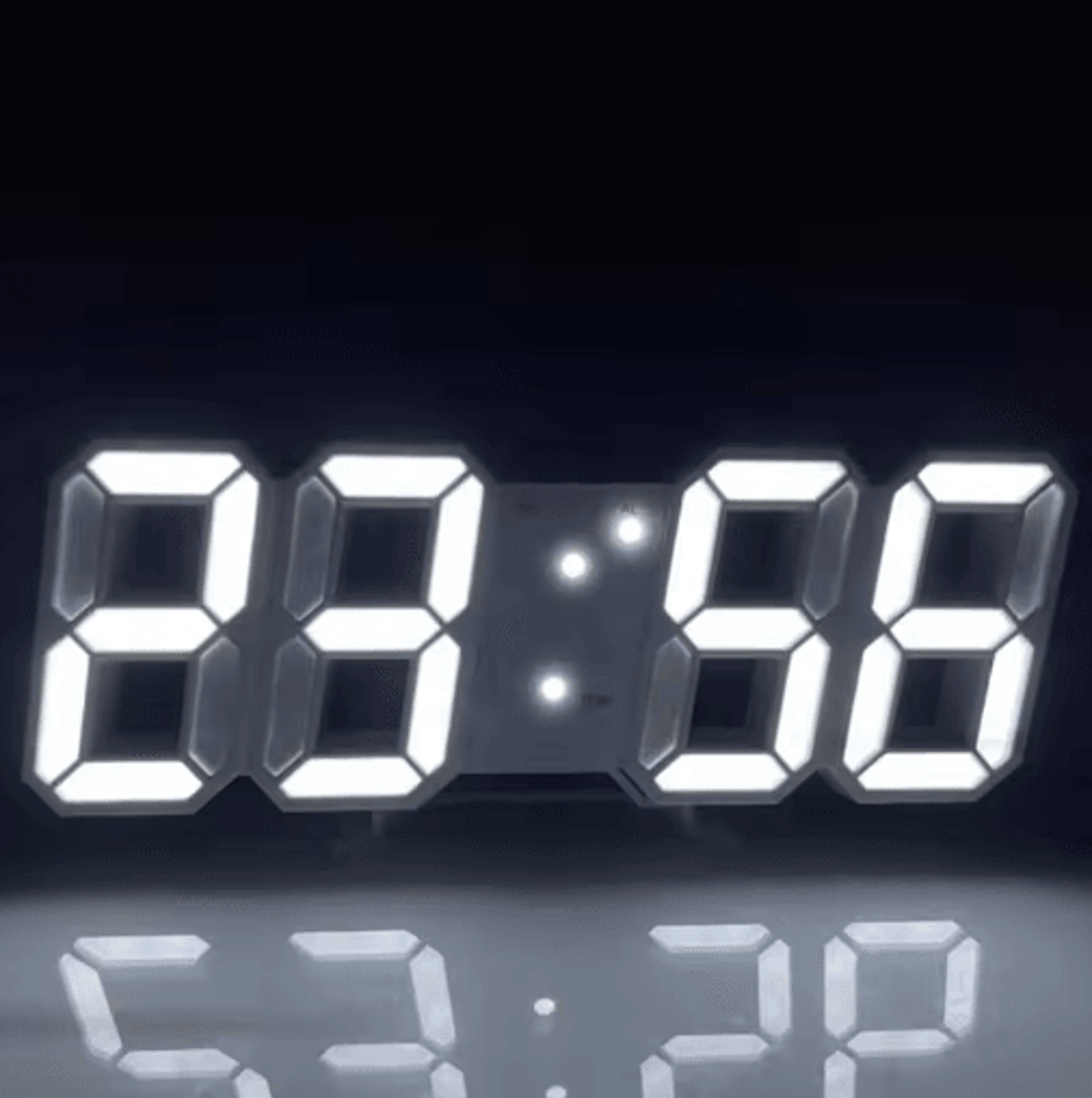 3D LED Digital Alarm Clock  Colorful Night Light With Temperature Display 6