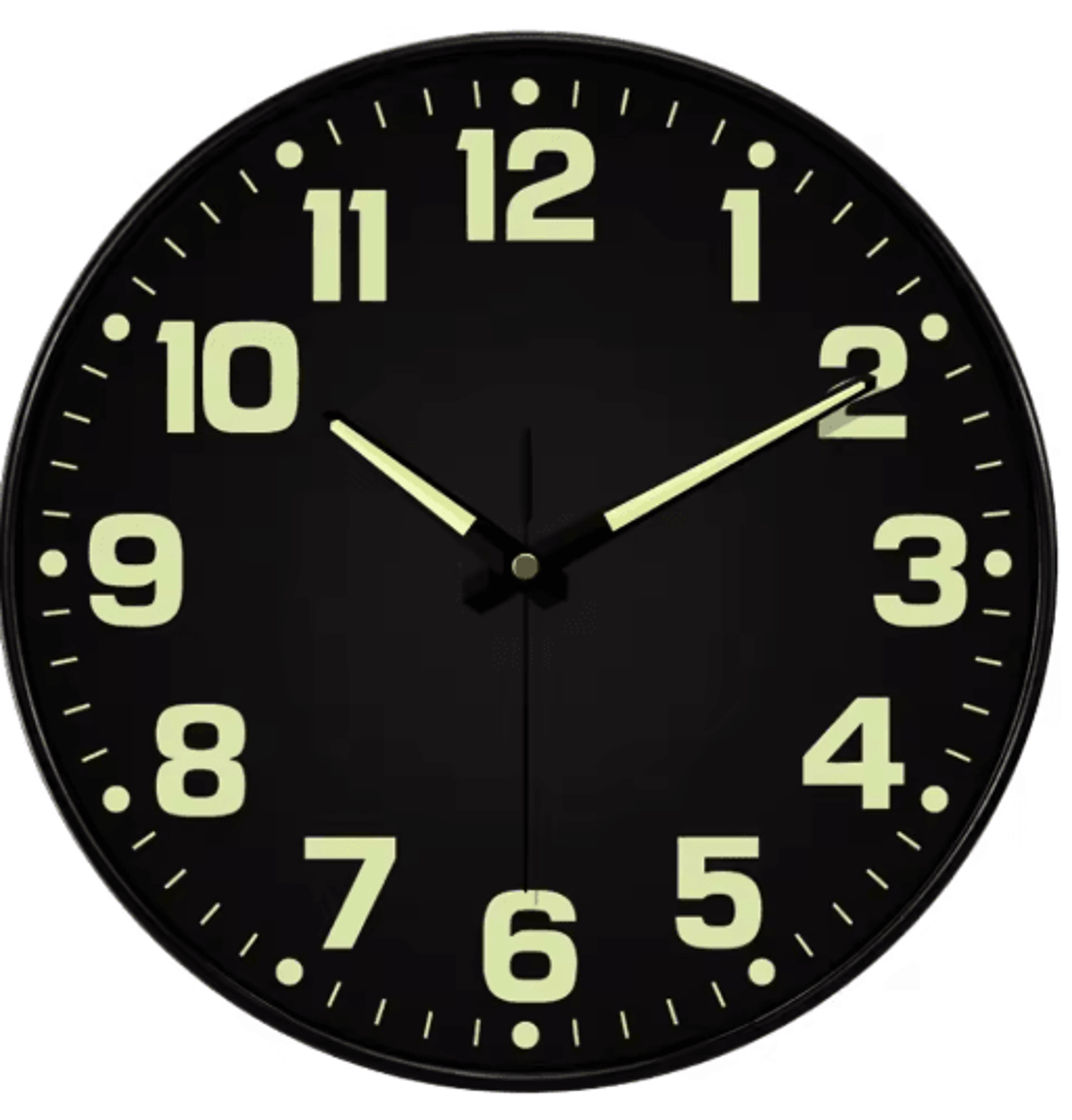 Luminous Silent Quartz Wall Clock  GlowintheDark Clock For Home Decor 2