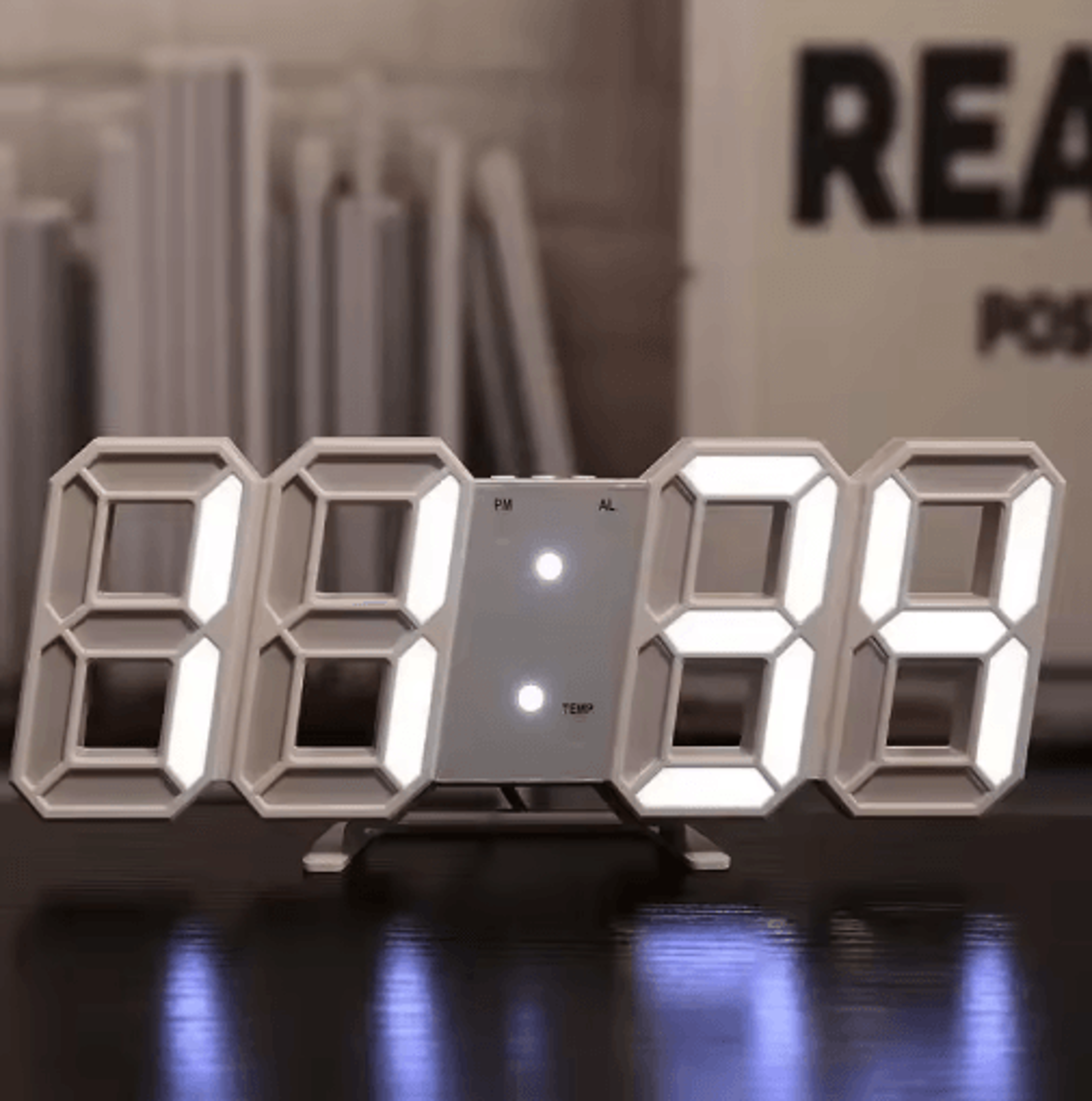 Modern Digital LED Clock Wall  Table Alarm Clock For Stylish Home Decor 5