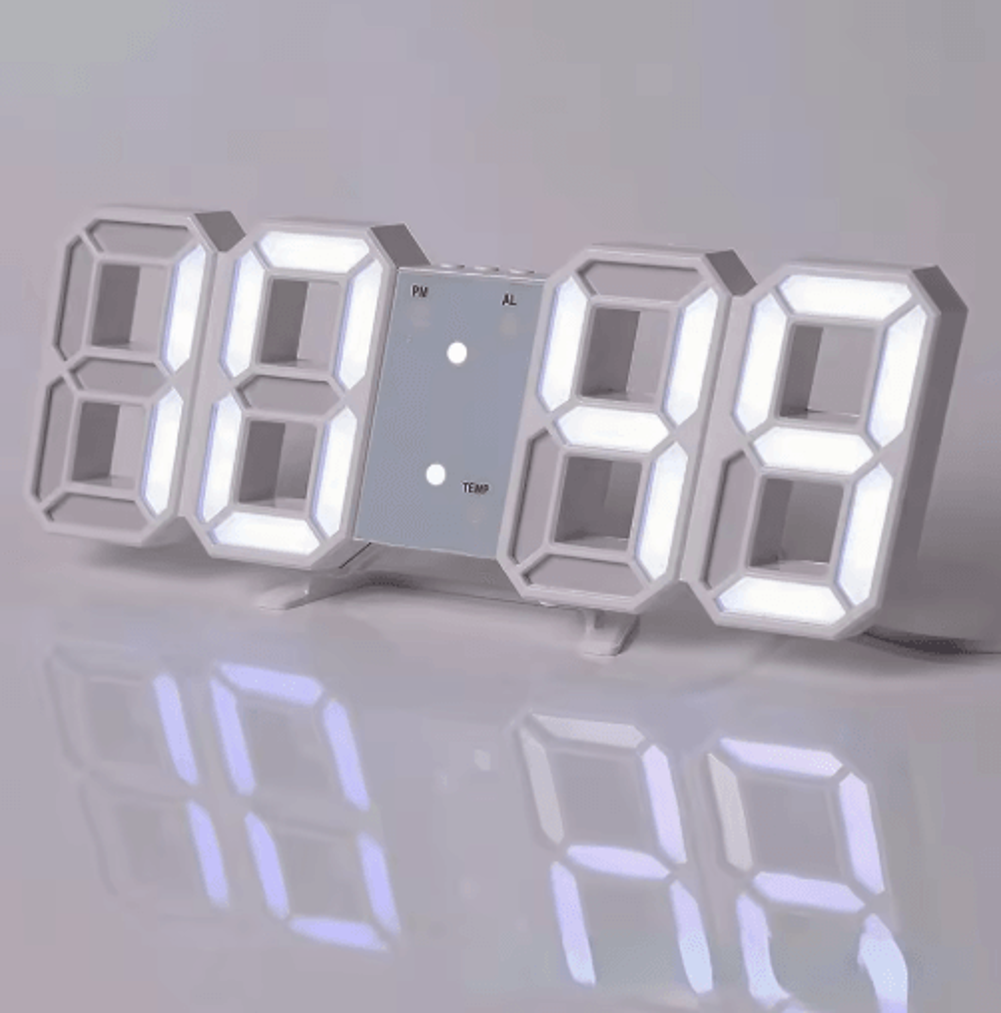 Modern Digital LED Clock Wall  Table Alarm Clock For Stylish Home Decor 9