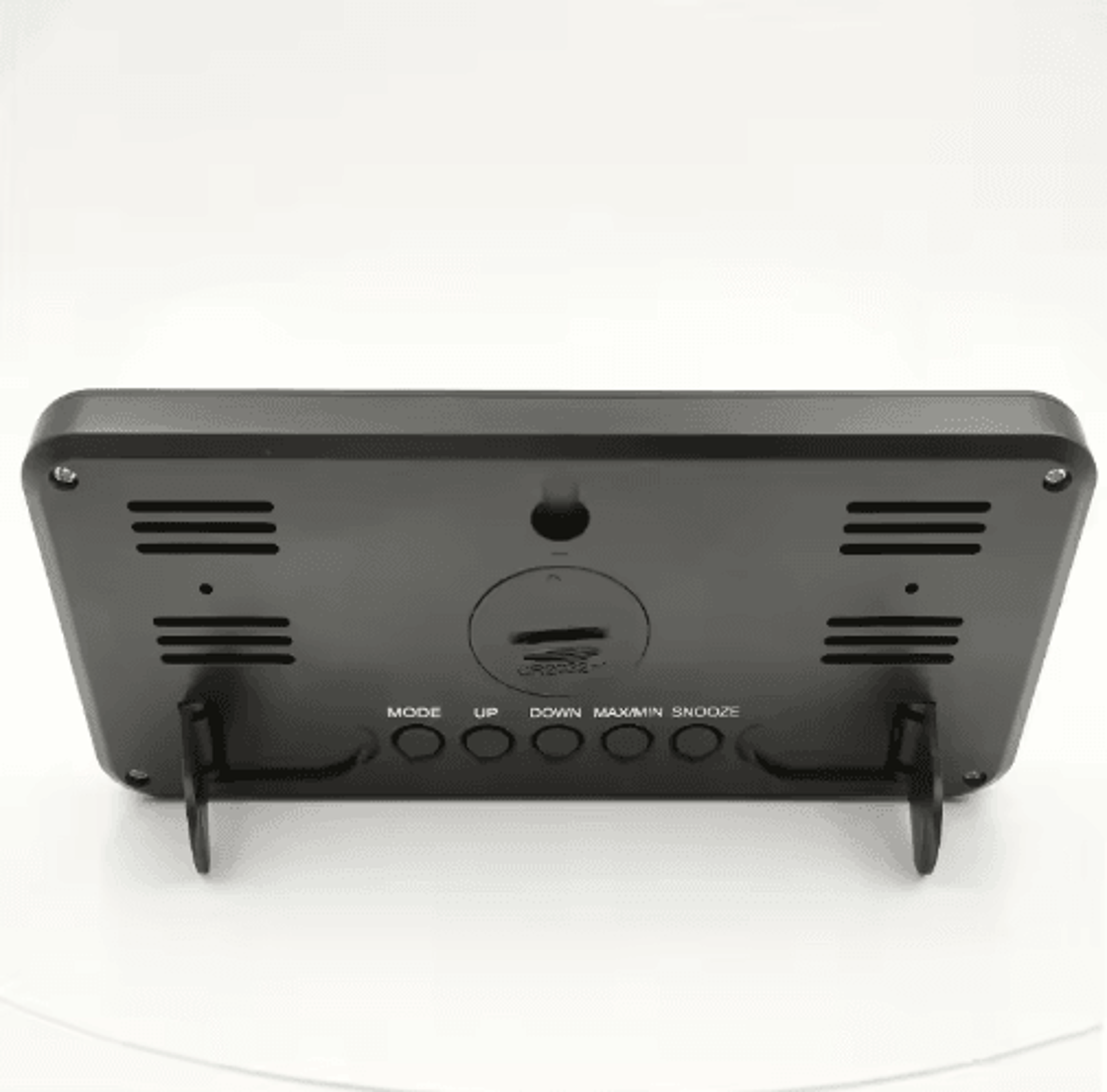 Slim Nordic Digital Alarm Clock  Large LED BatteryPowered Desk Clock 4