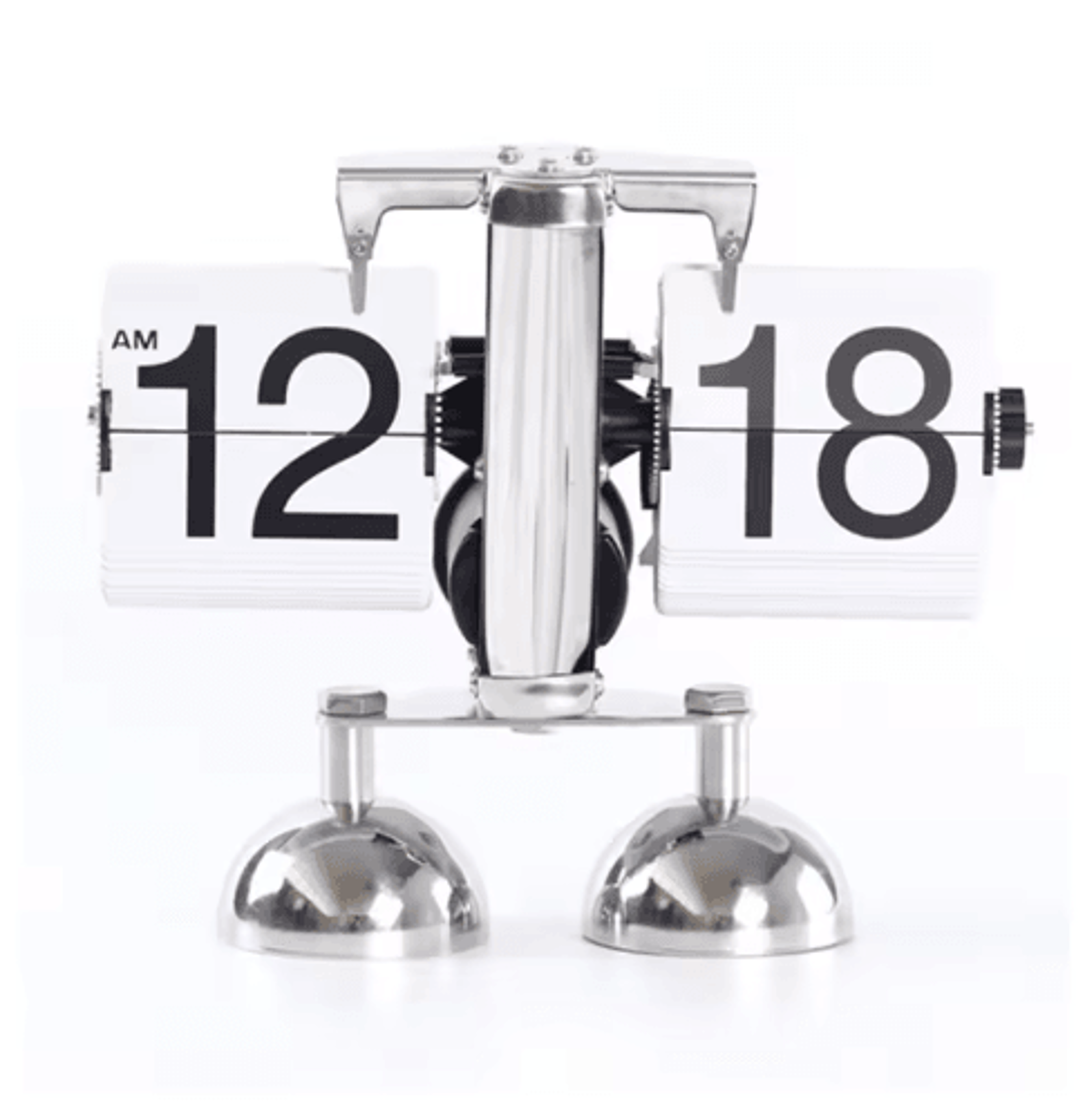 European Vintage Flip Clock  Automatic PageTurning Quartz Desk Decor 3