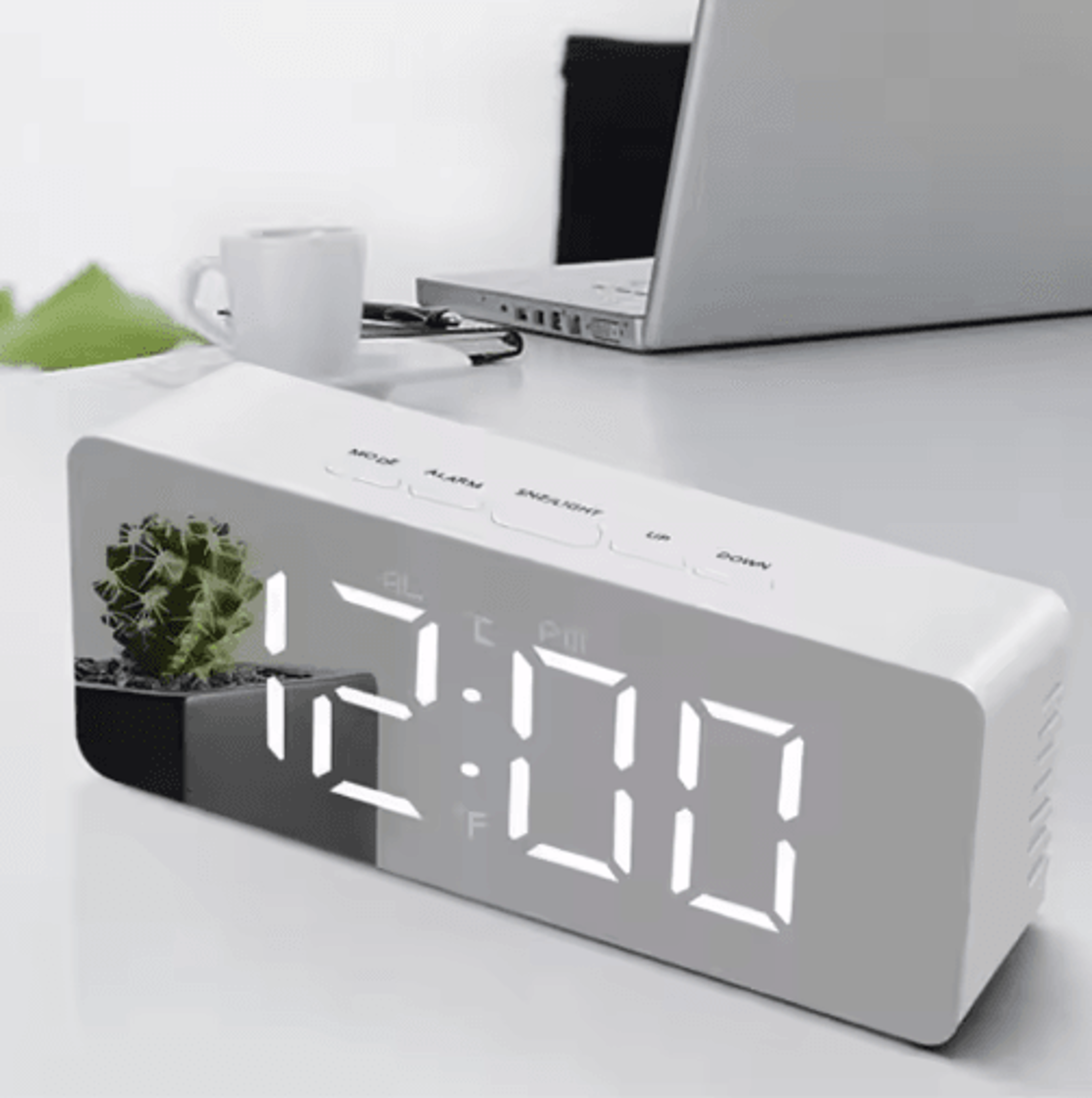 led digital alarm clock temperature display desktop clock