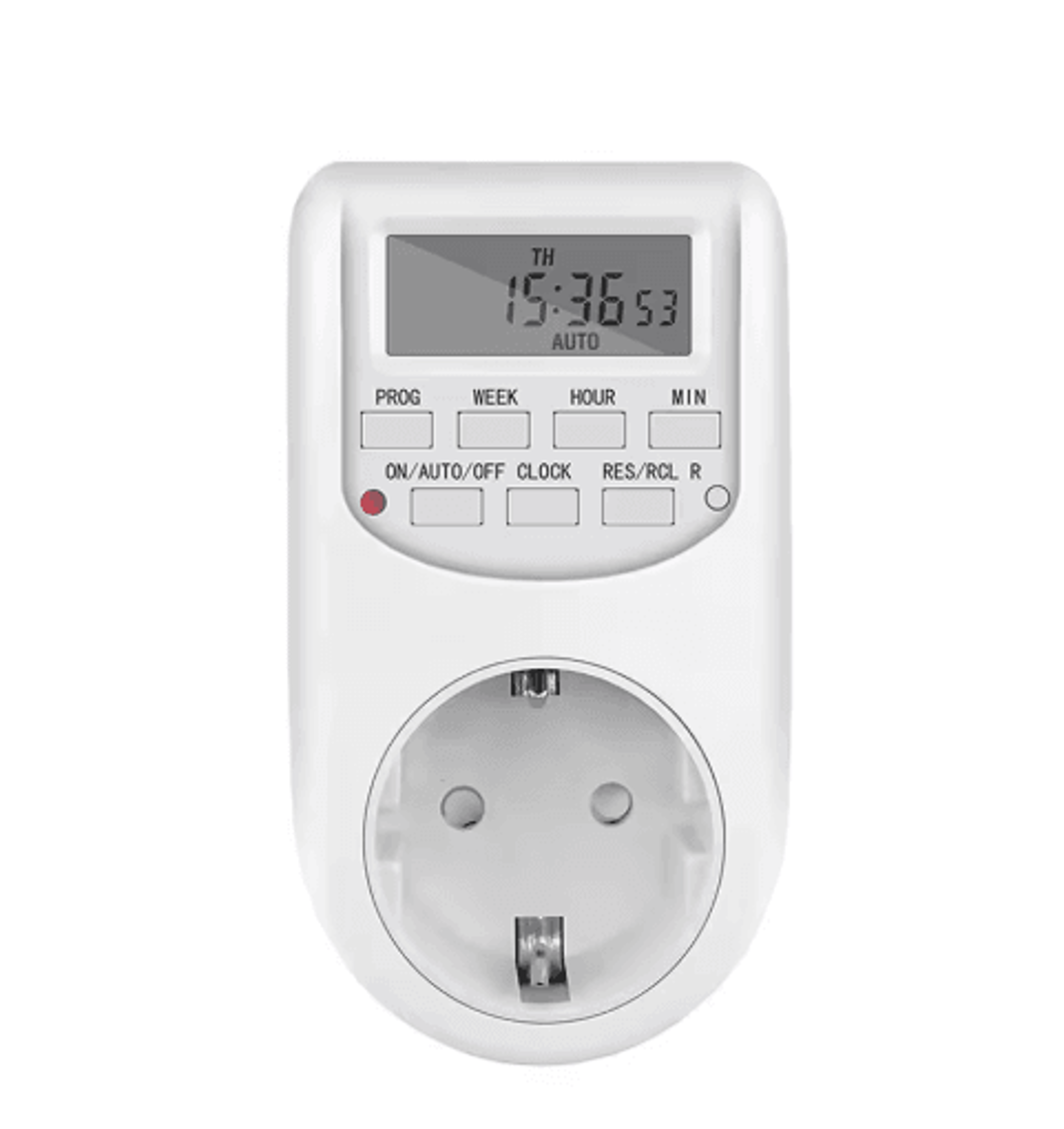 EU Plug Digital Timer Outlet  Weekly Programmable OnOff Switch 1