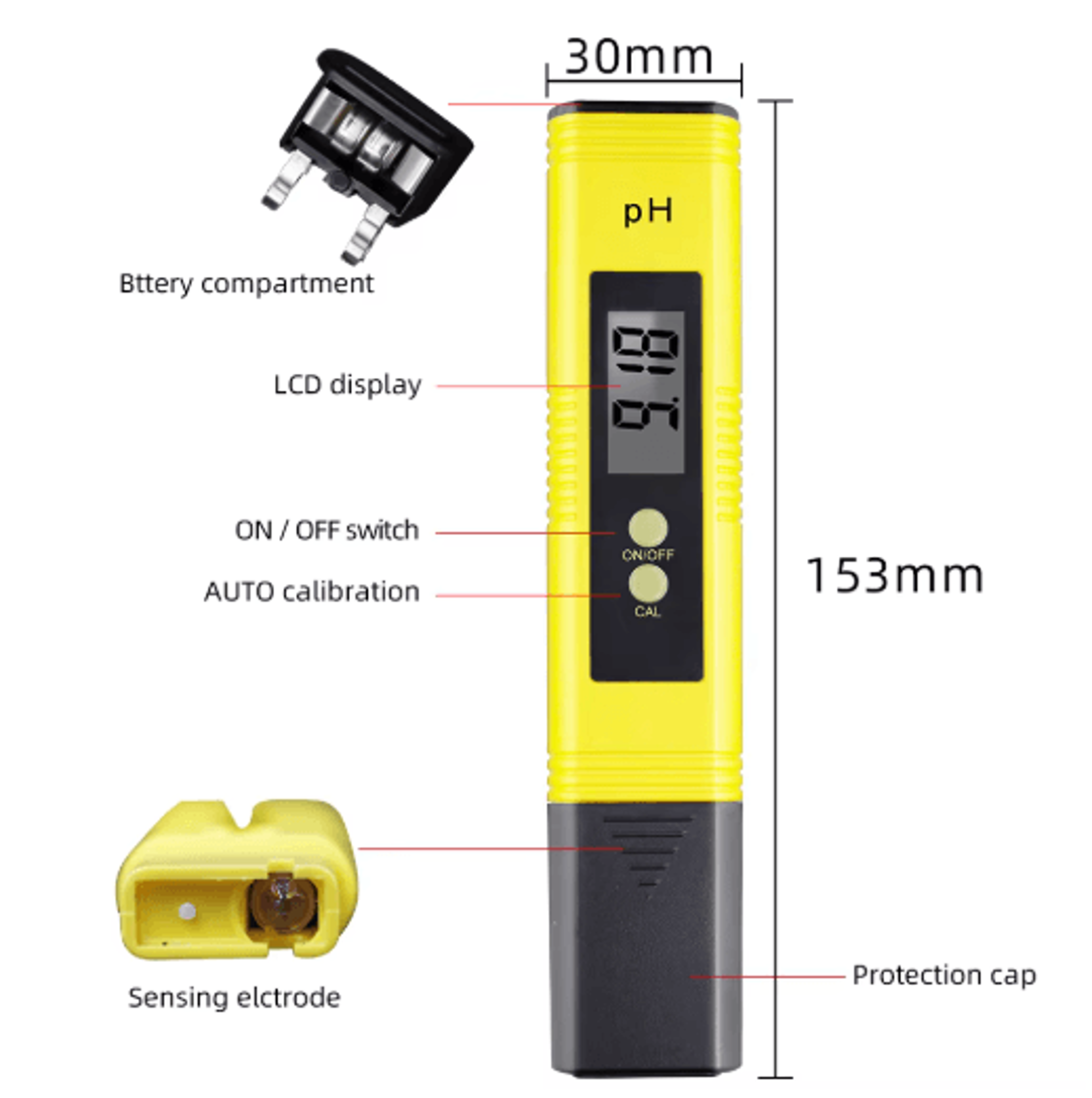 digital ph & tds meter set – lcd water quality testing kit