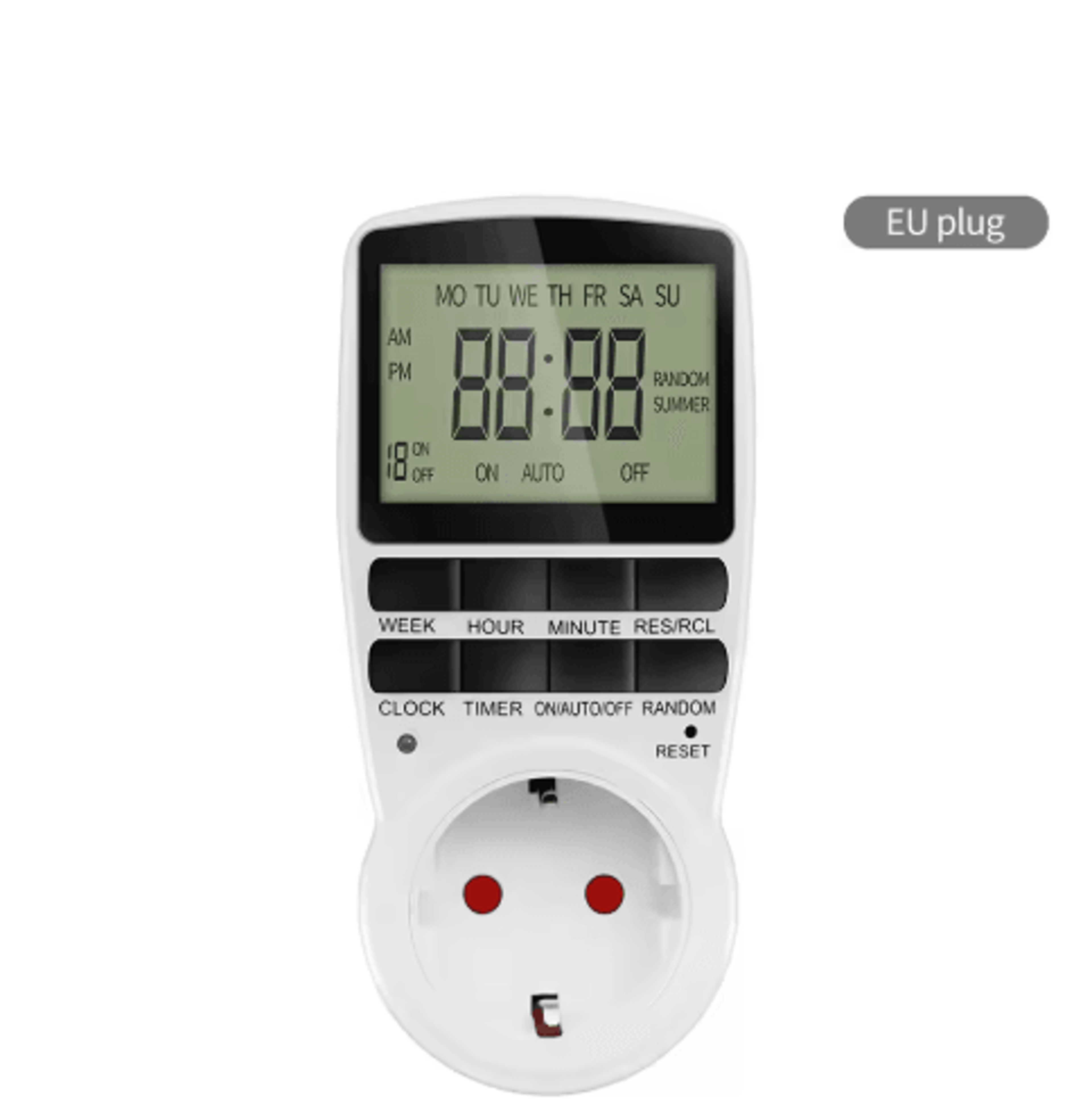 1224Hour Digital Timer Switch  Programmable PlugIn Outlet 4
