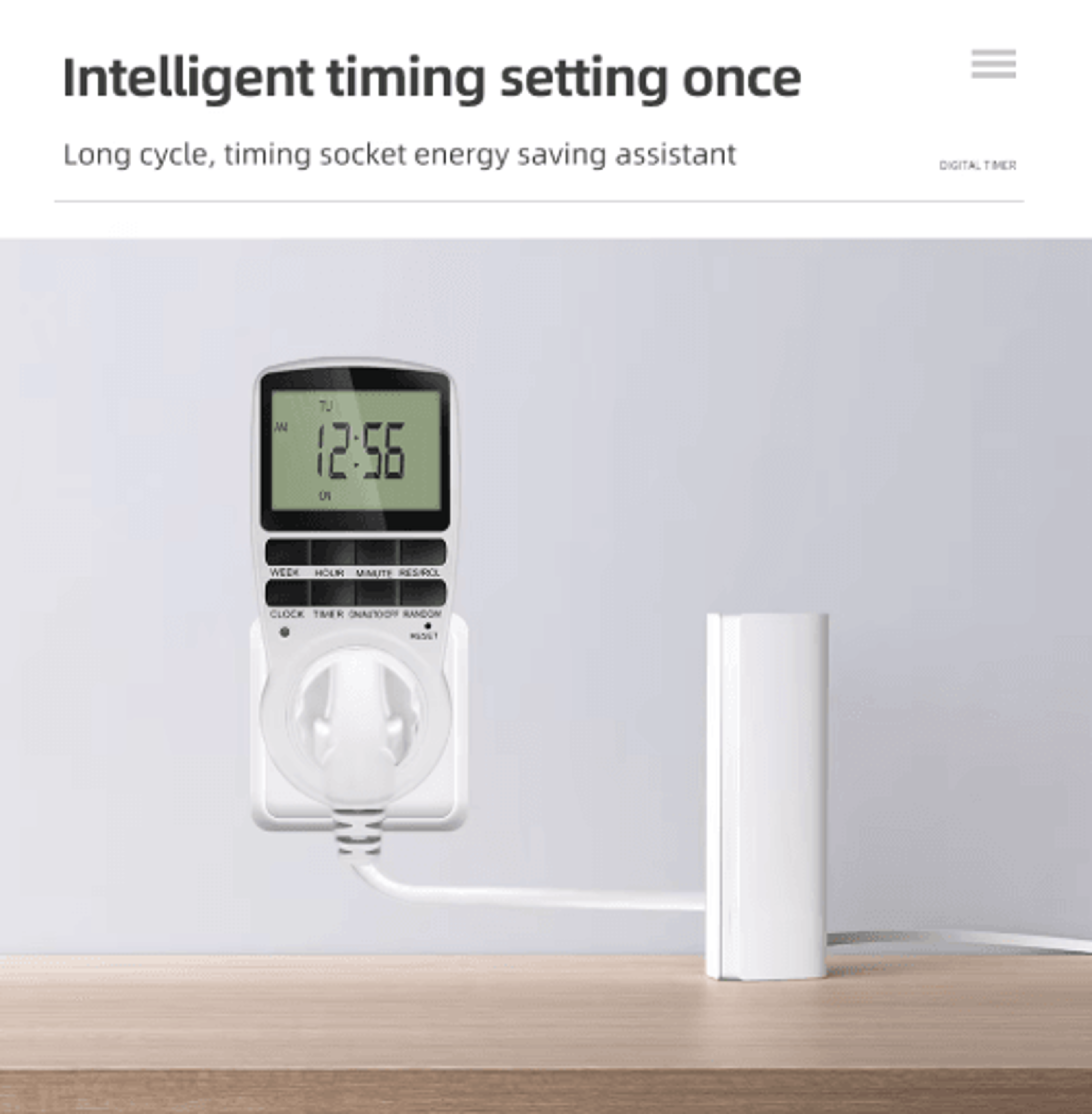 1224Hour Digital Timer Switch  Programmable PlugIn Outlet 6