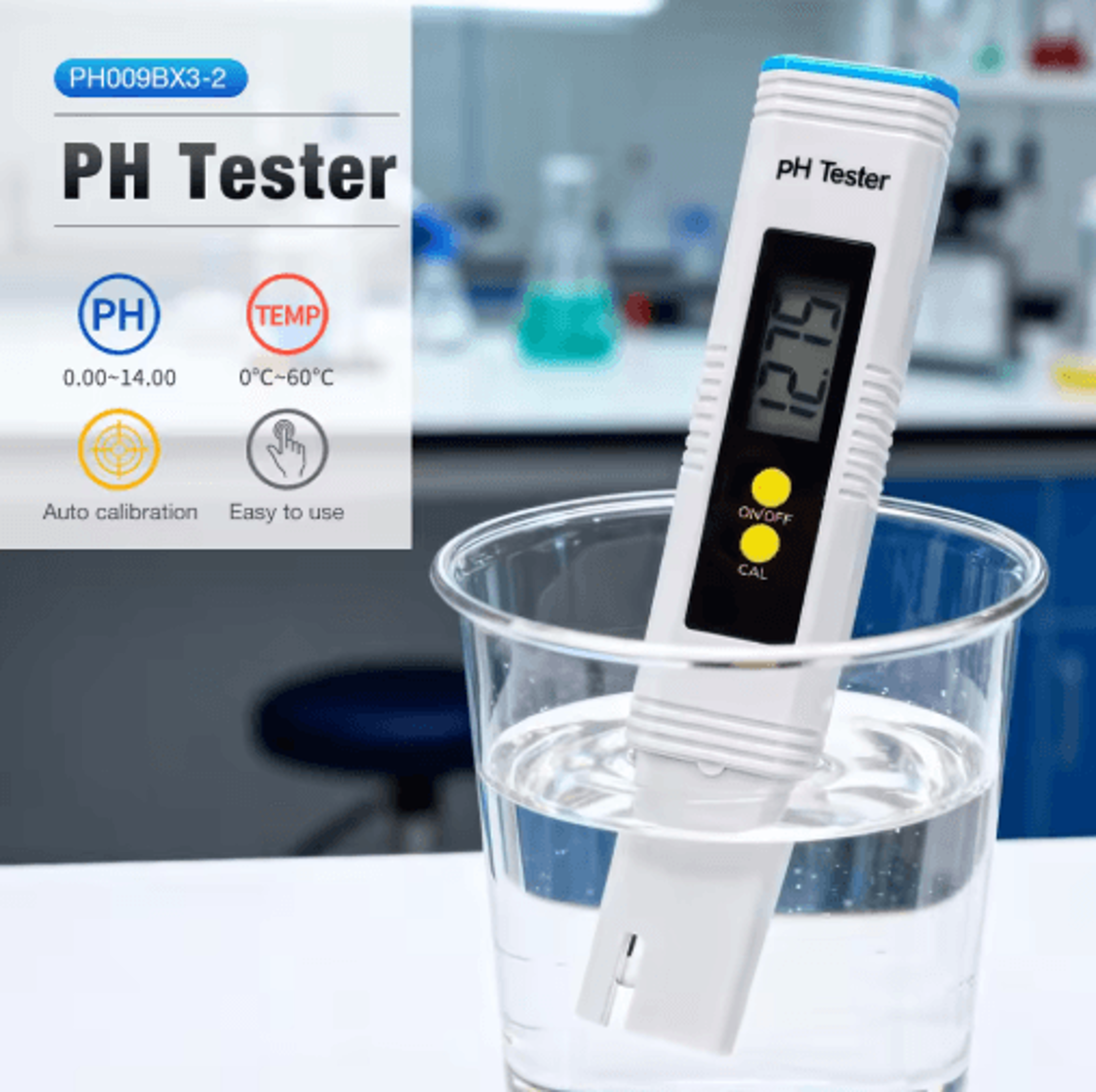 digital ph meter – 0.01 resolution water quality tester with auto calibration