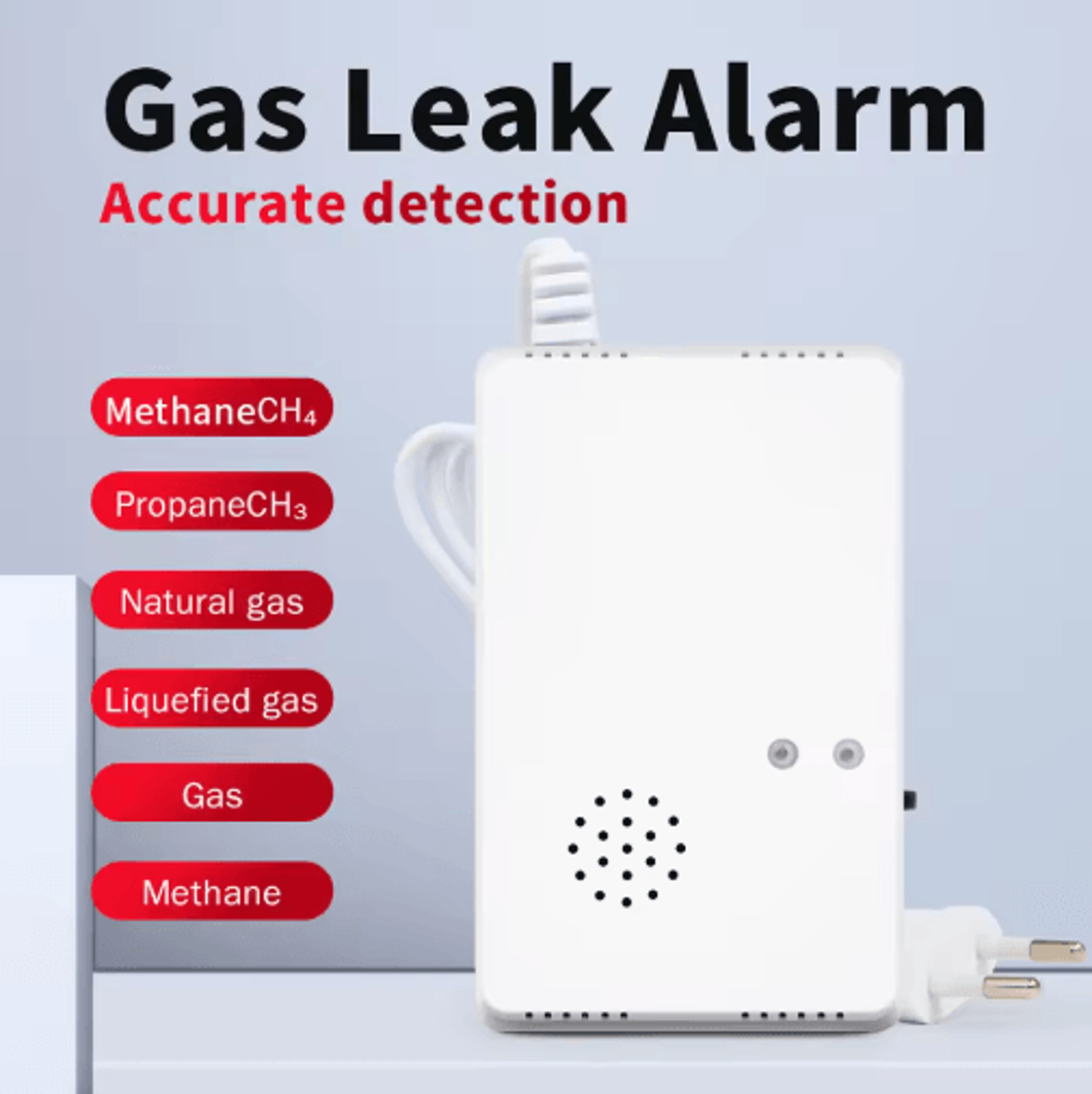 Smart Gas Leak Detector  Propane Butane  Methane Warning Alarm 3