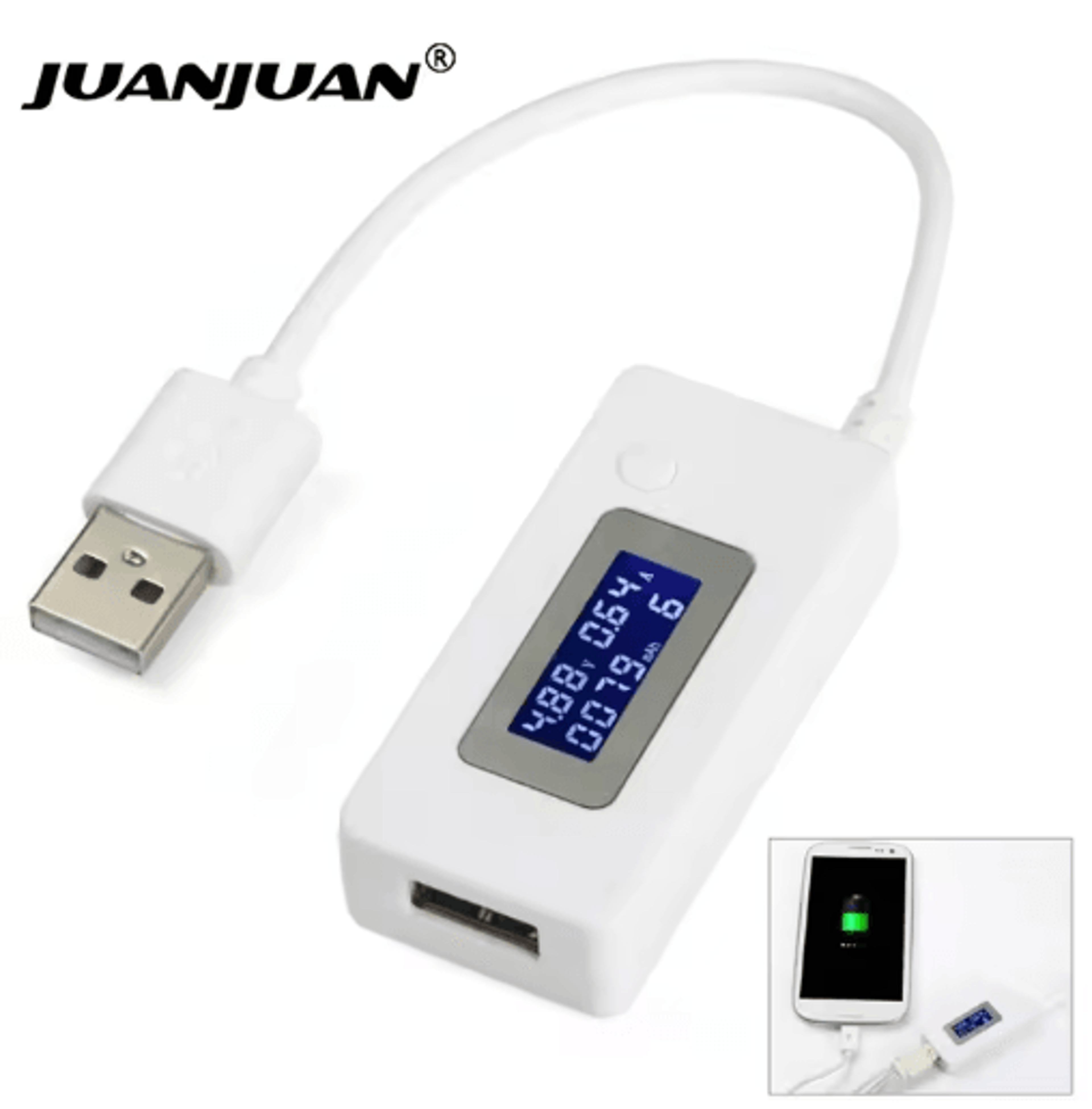 mini usb tester – lcd voltage & current meter for chargers & power banks