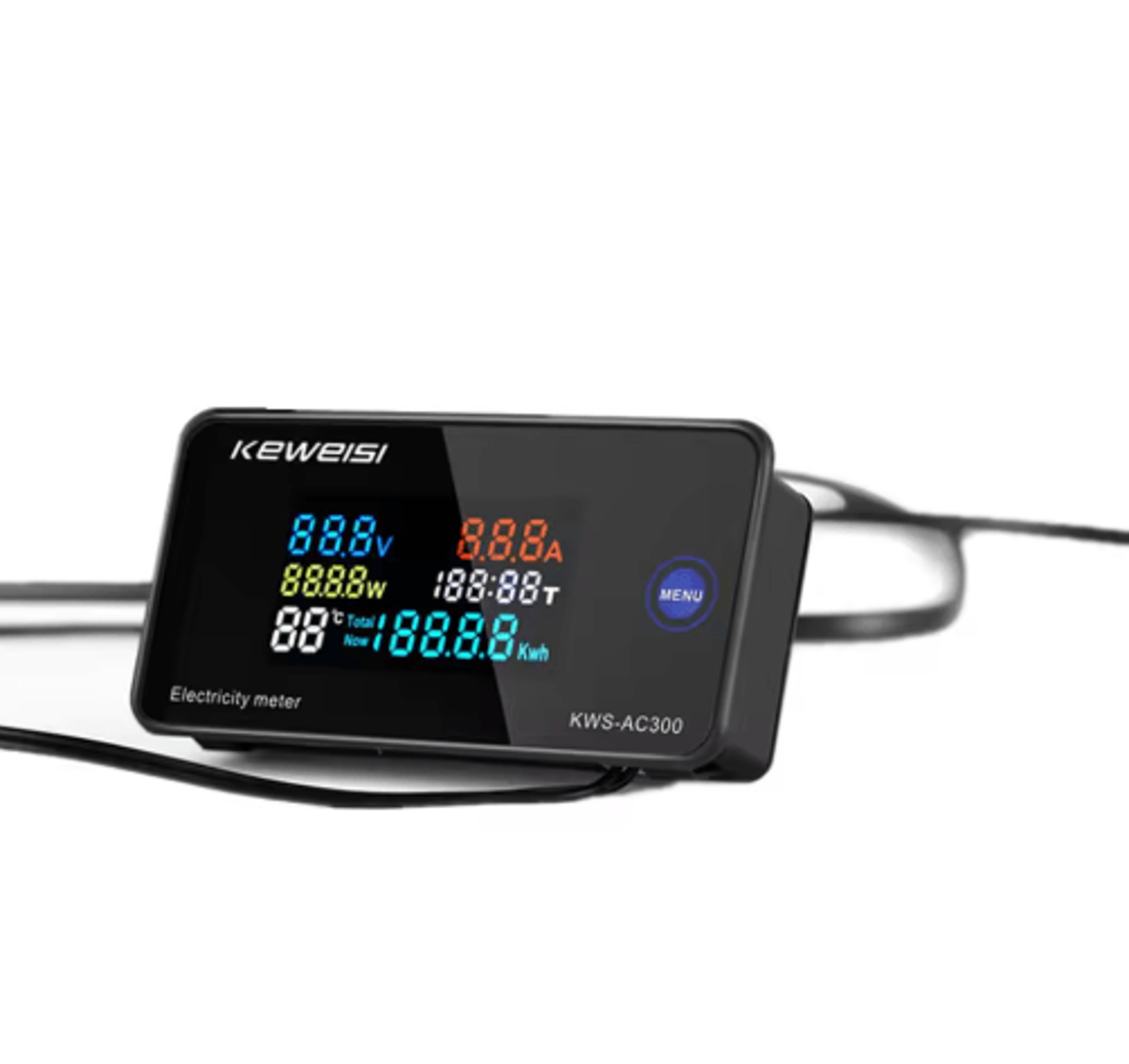 KWSAC300 Digital Power Meter  50300V AC Voltmeter  Wattmeter 4