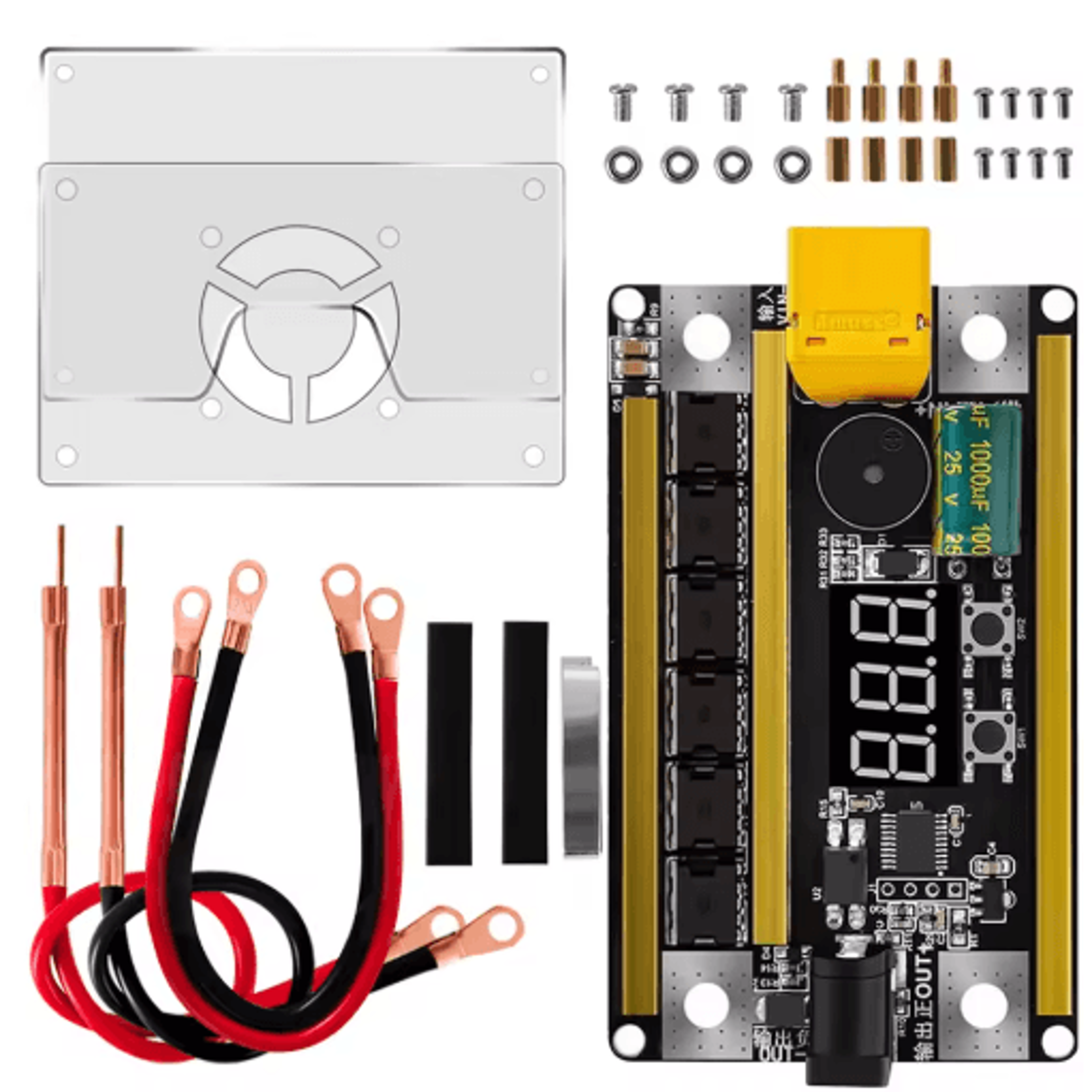 diy 12v spot welder – 99-level adjustable control board for 18650 batteries