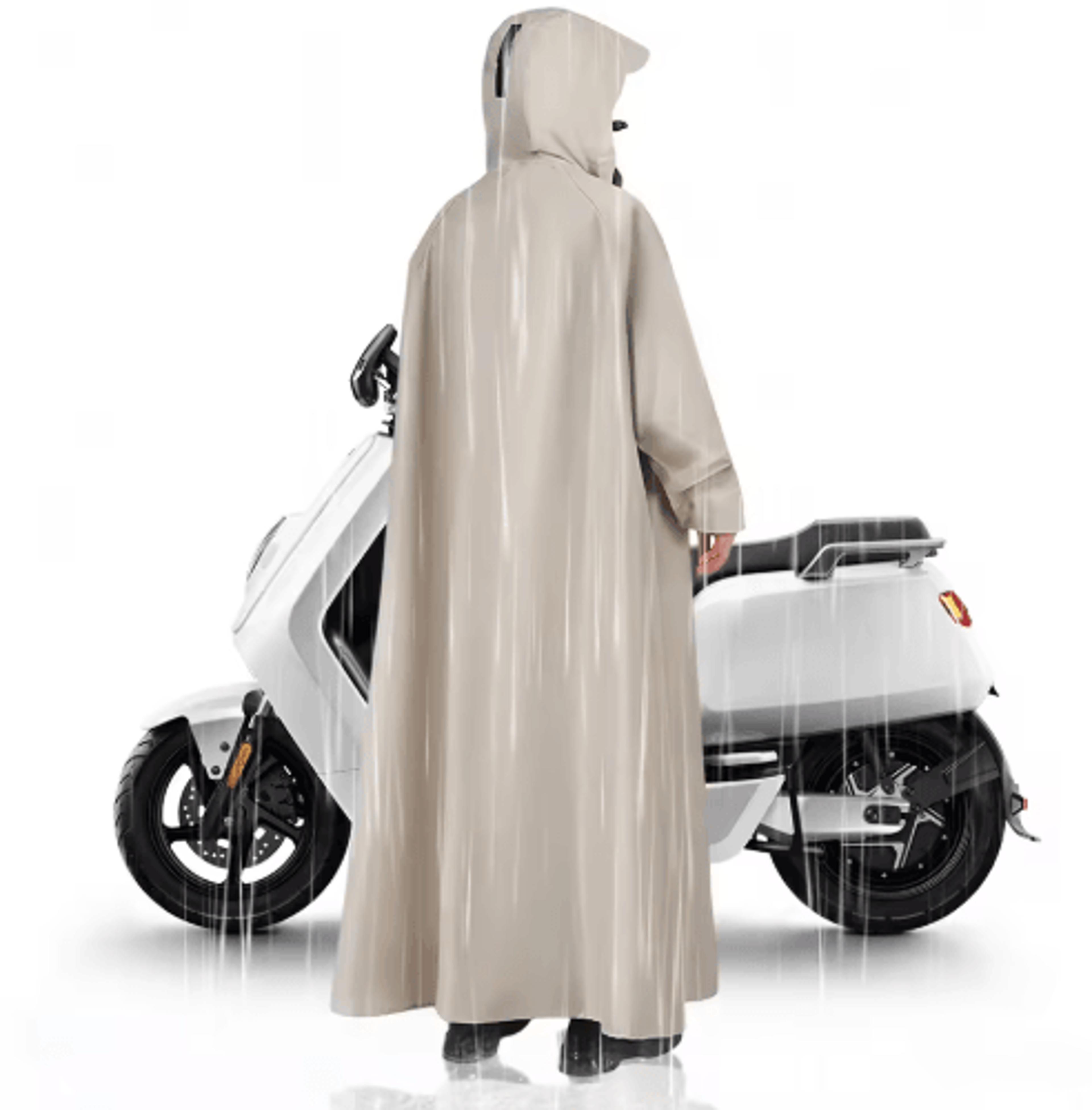 adult long motorcycle raincoat – lightweight thickened rain gear for riding