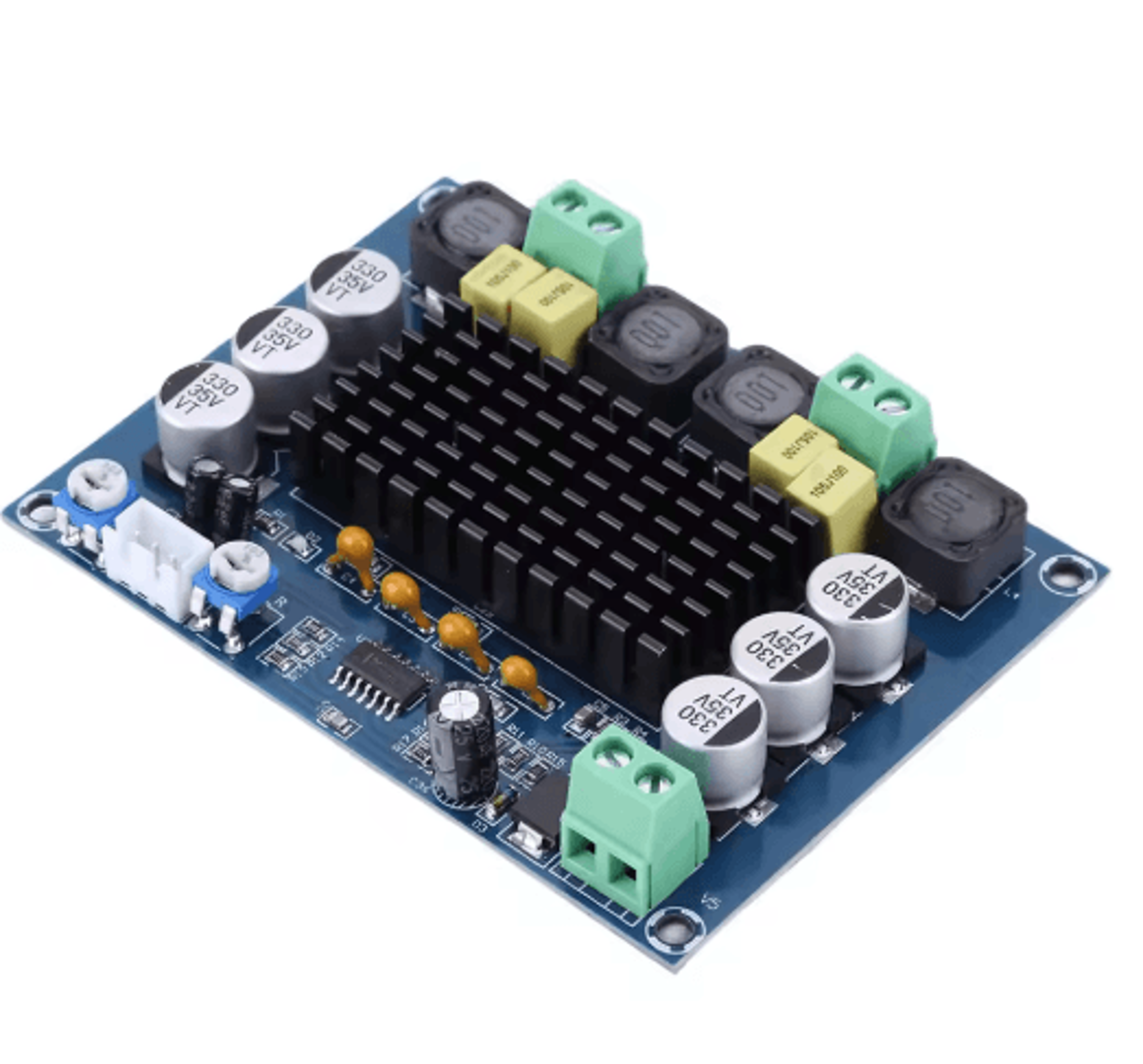 xh-m543 dual channel amplifier board – tpa3116d2 2x120w d-class module