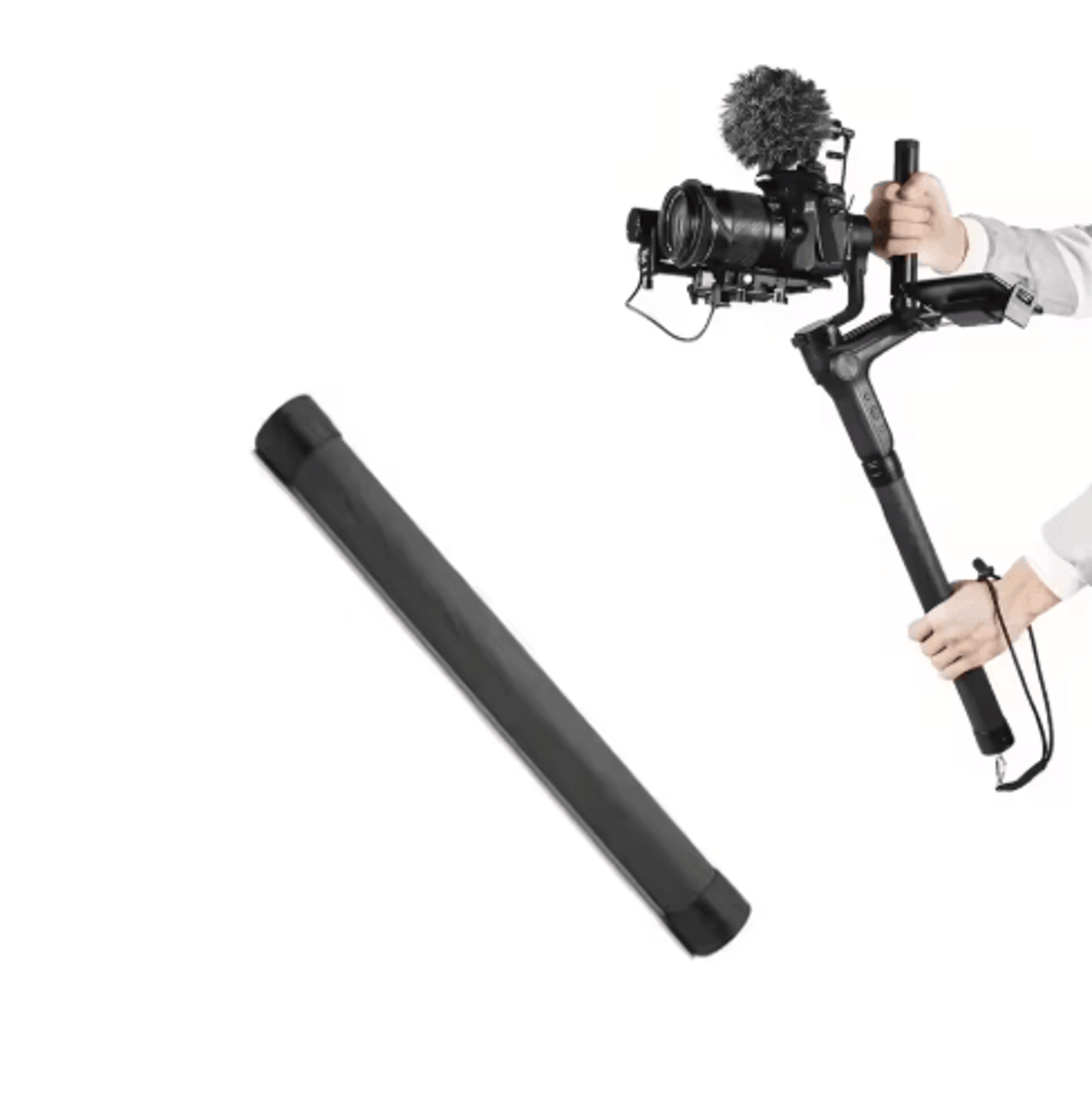 carbon fiber gimbal extension pole – extendable monopod for dji ronin & zhiyun