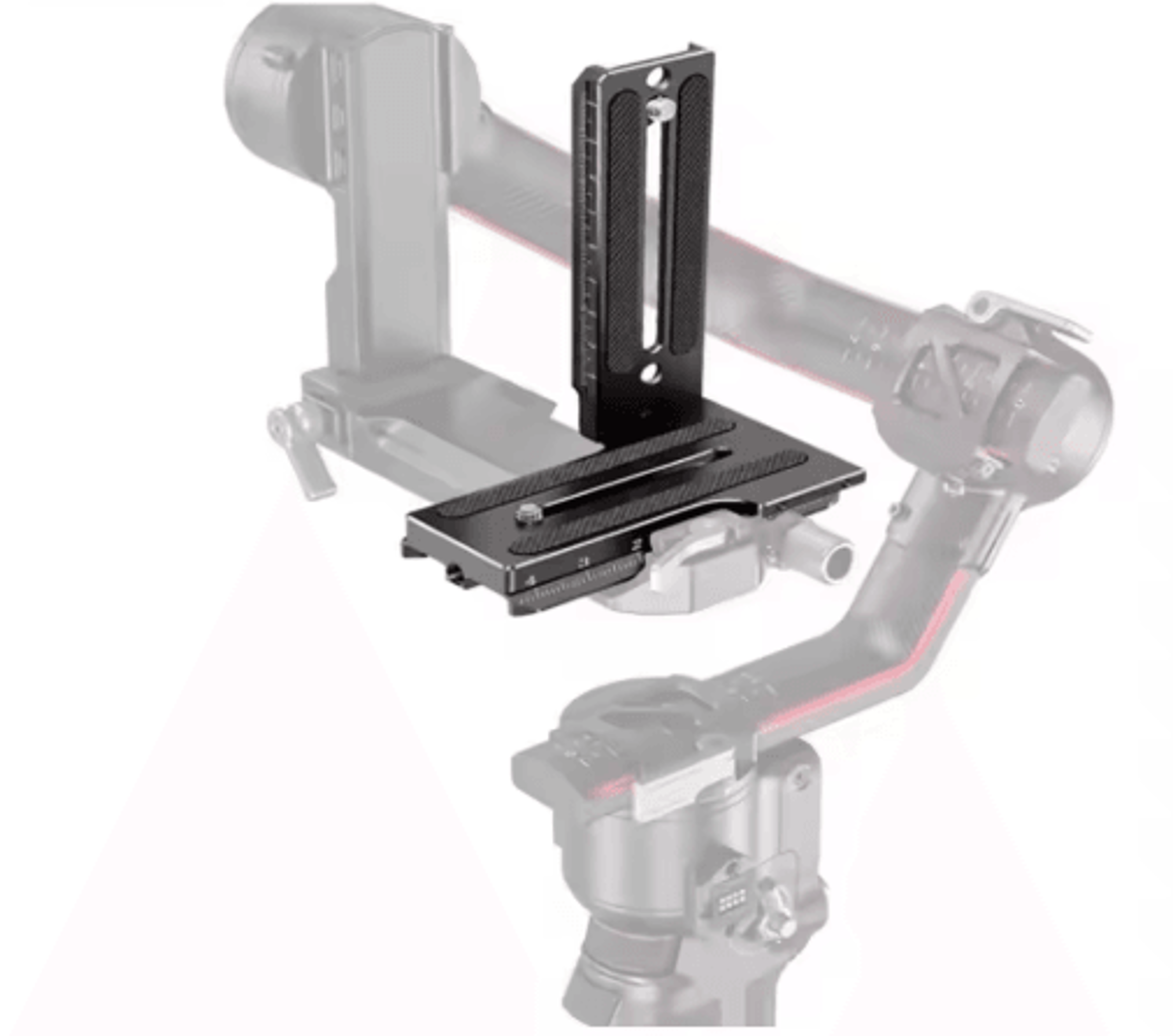 gimbal l bracket vertical mount – quick release plate for dji ronin & zhiyun