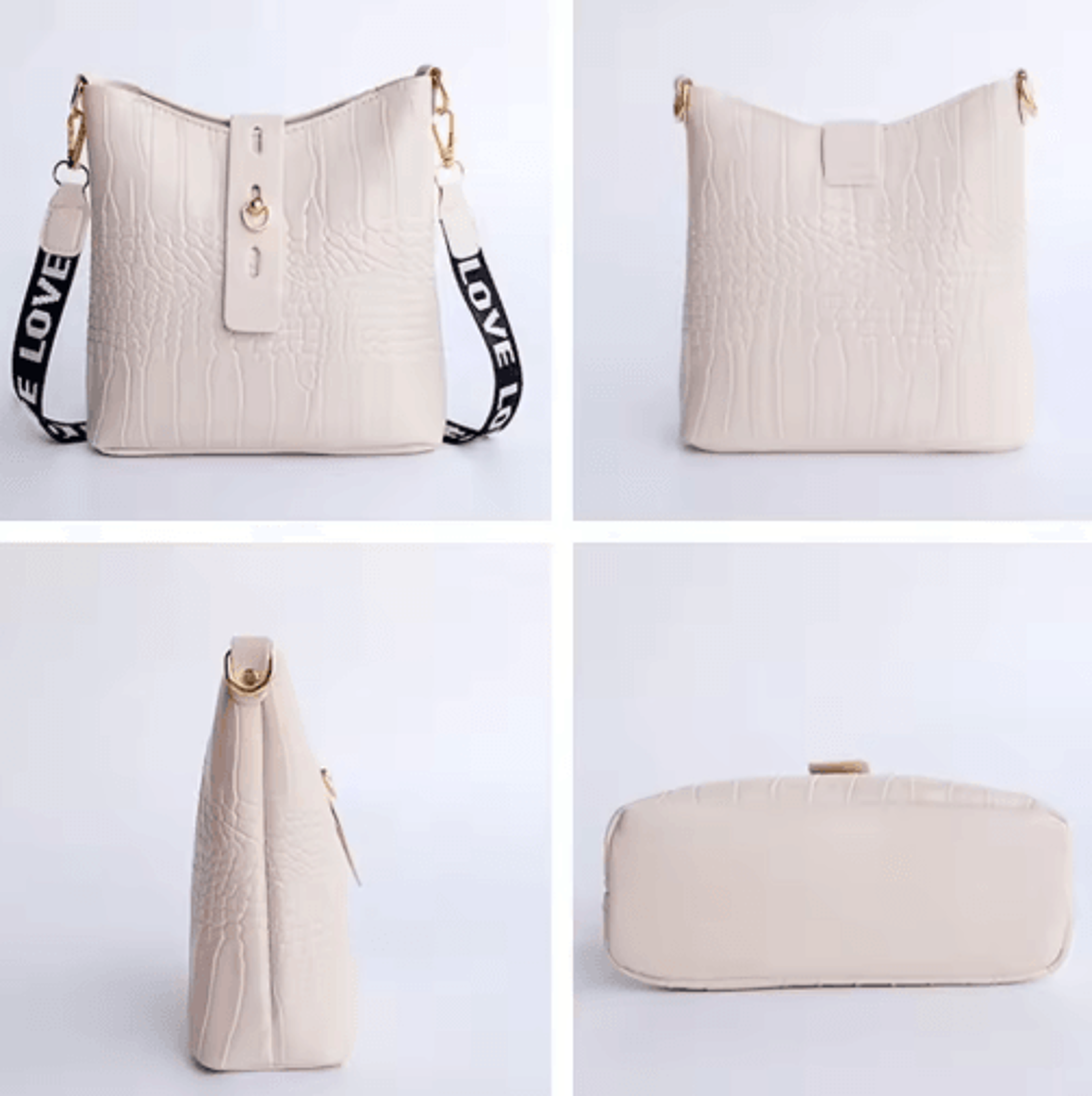 womens faux leather crossbody bag – chic shoulder messenger handbag