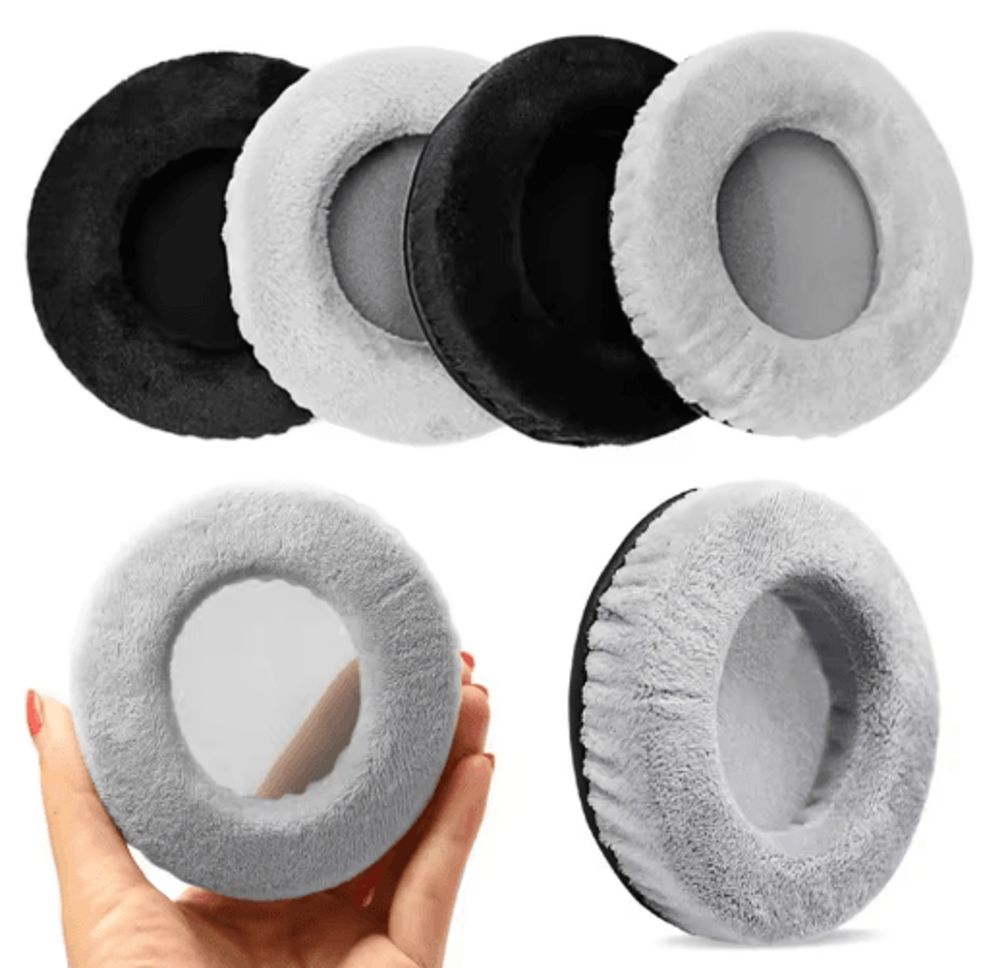 universal velvet replacement ear pads – soft headphone cushions in multiple sizes