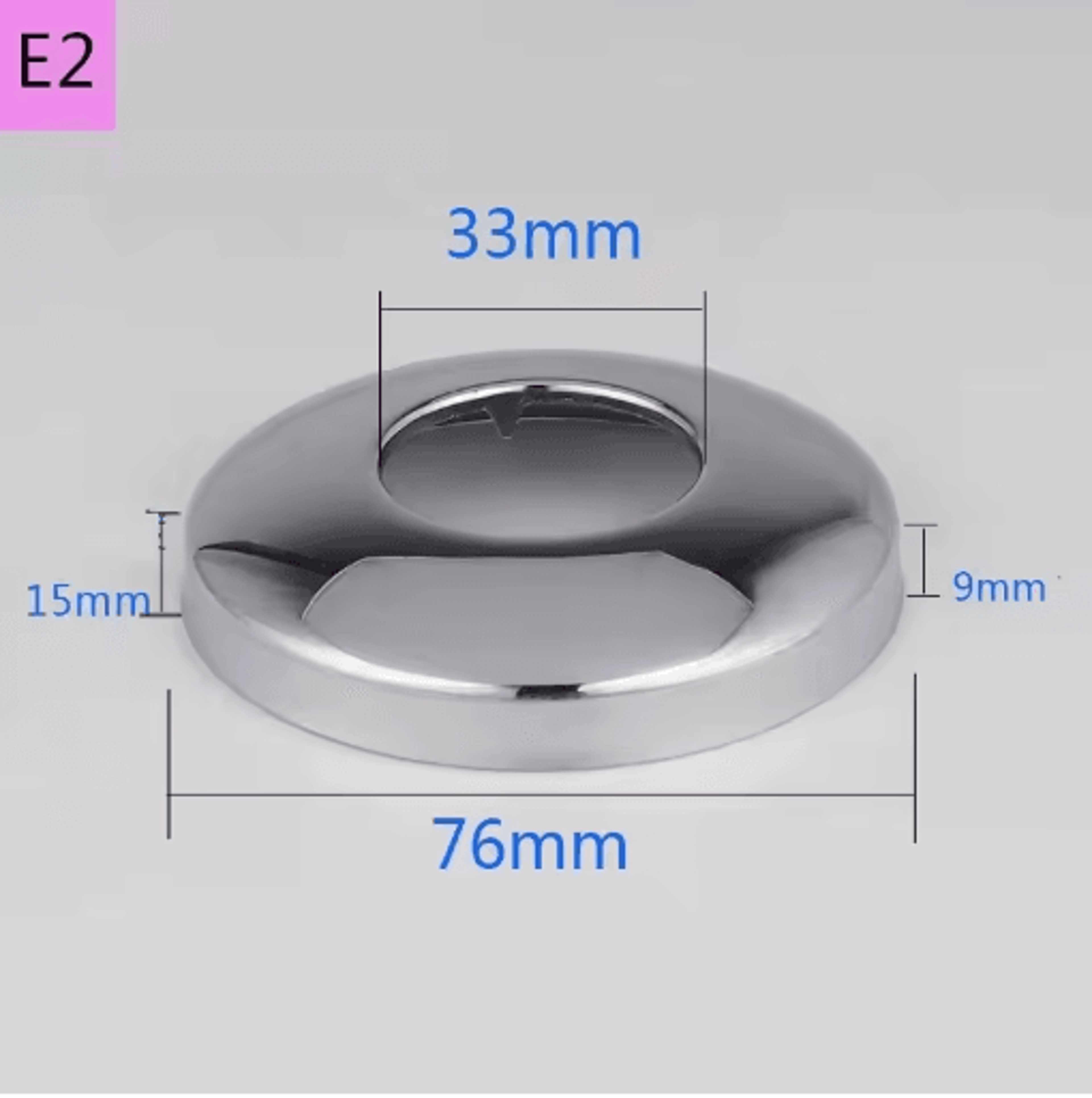 2PCS Stainless Steel Faucet Pipe Connectors  Heightened Decorative Valve Covers 1