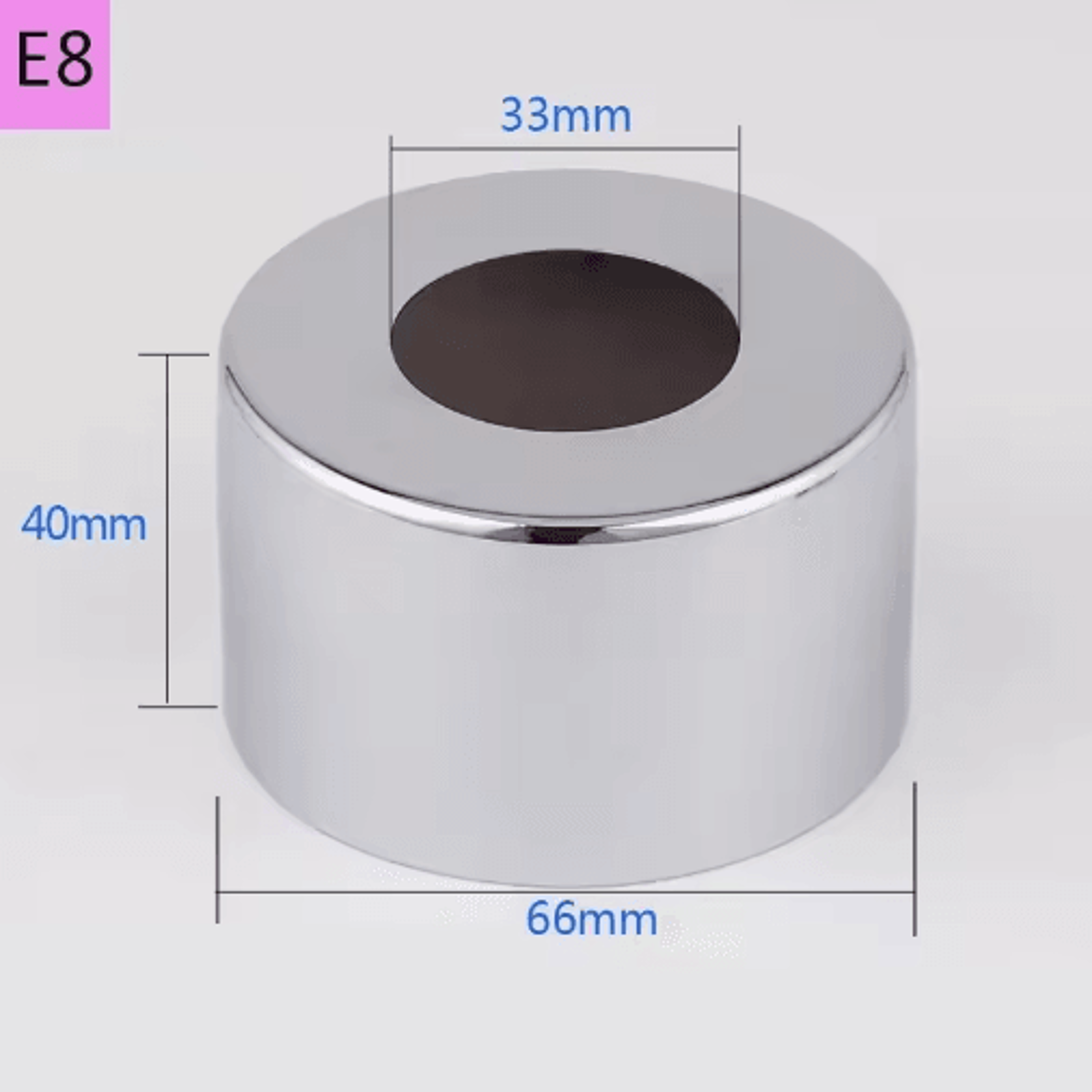 2PCS Stainless Steel Faucet Pipe Connectors  Heightened Decorative Valve Covers 19