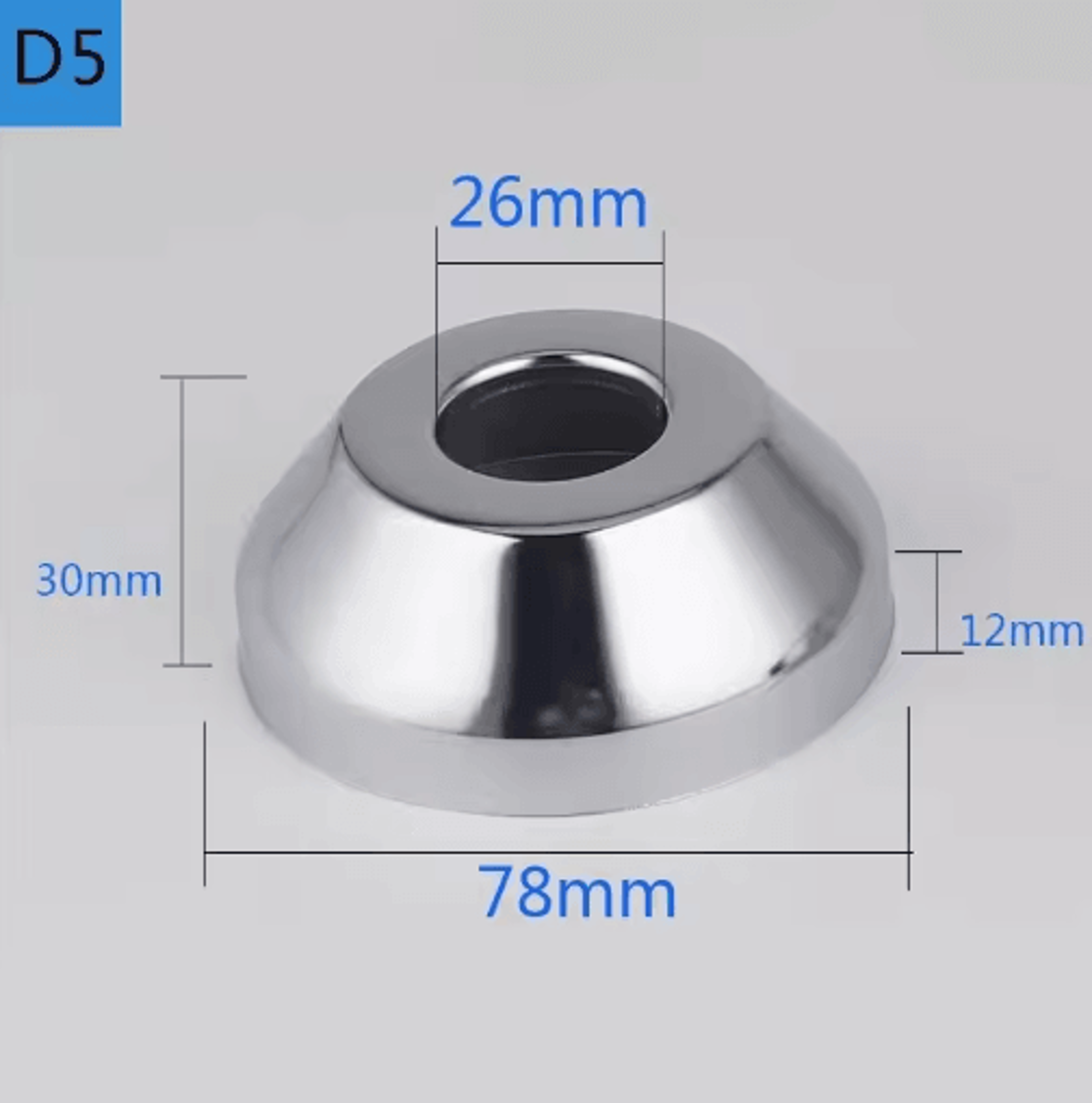 2PCS Stainless Steel Faucet Pipe Connectors  Heightened Decorative Valve Covers 22