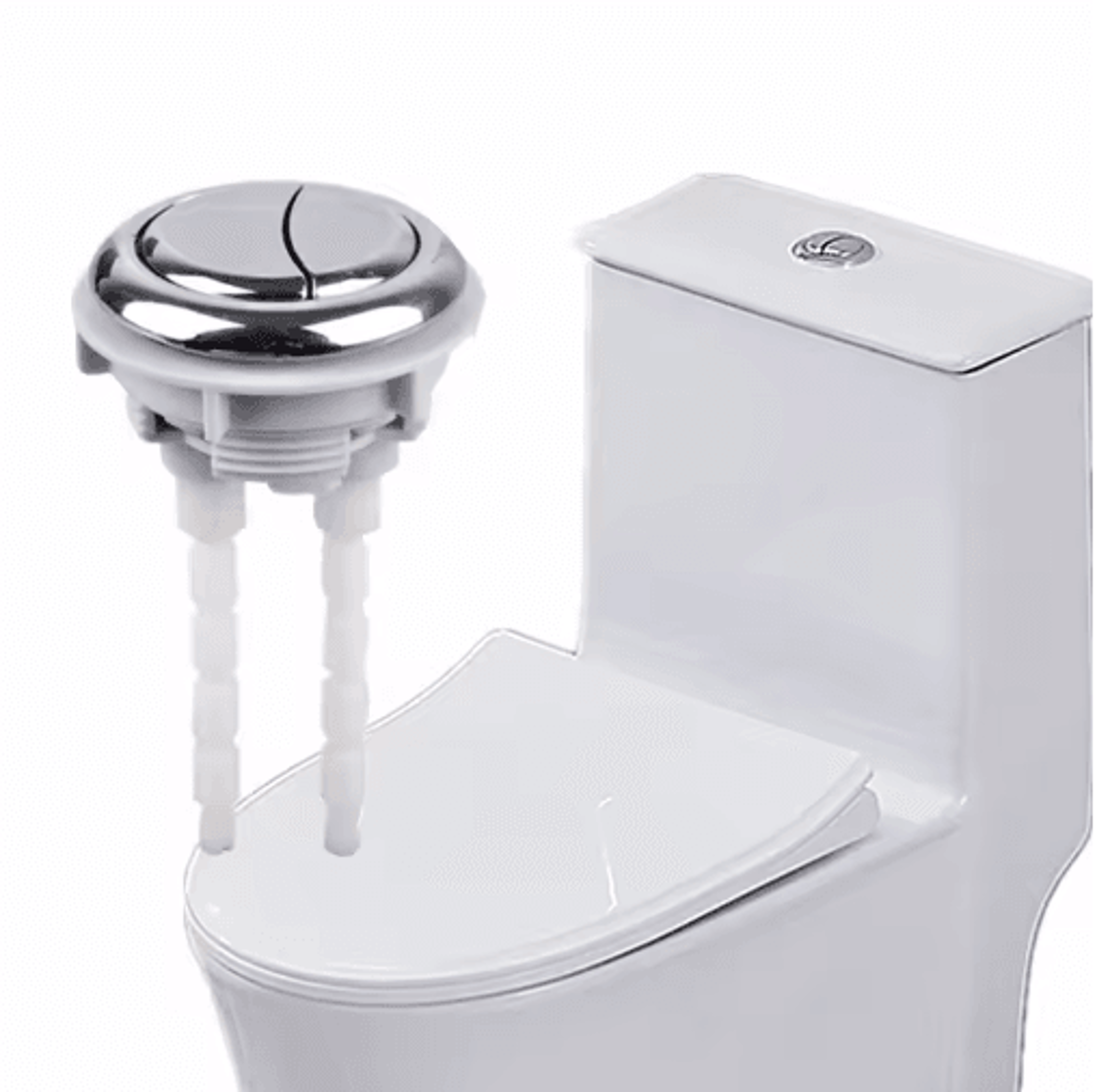 58mm dual flush toilet button – round cistern push switch