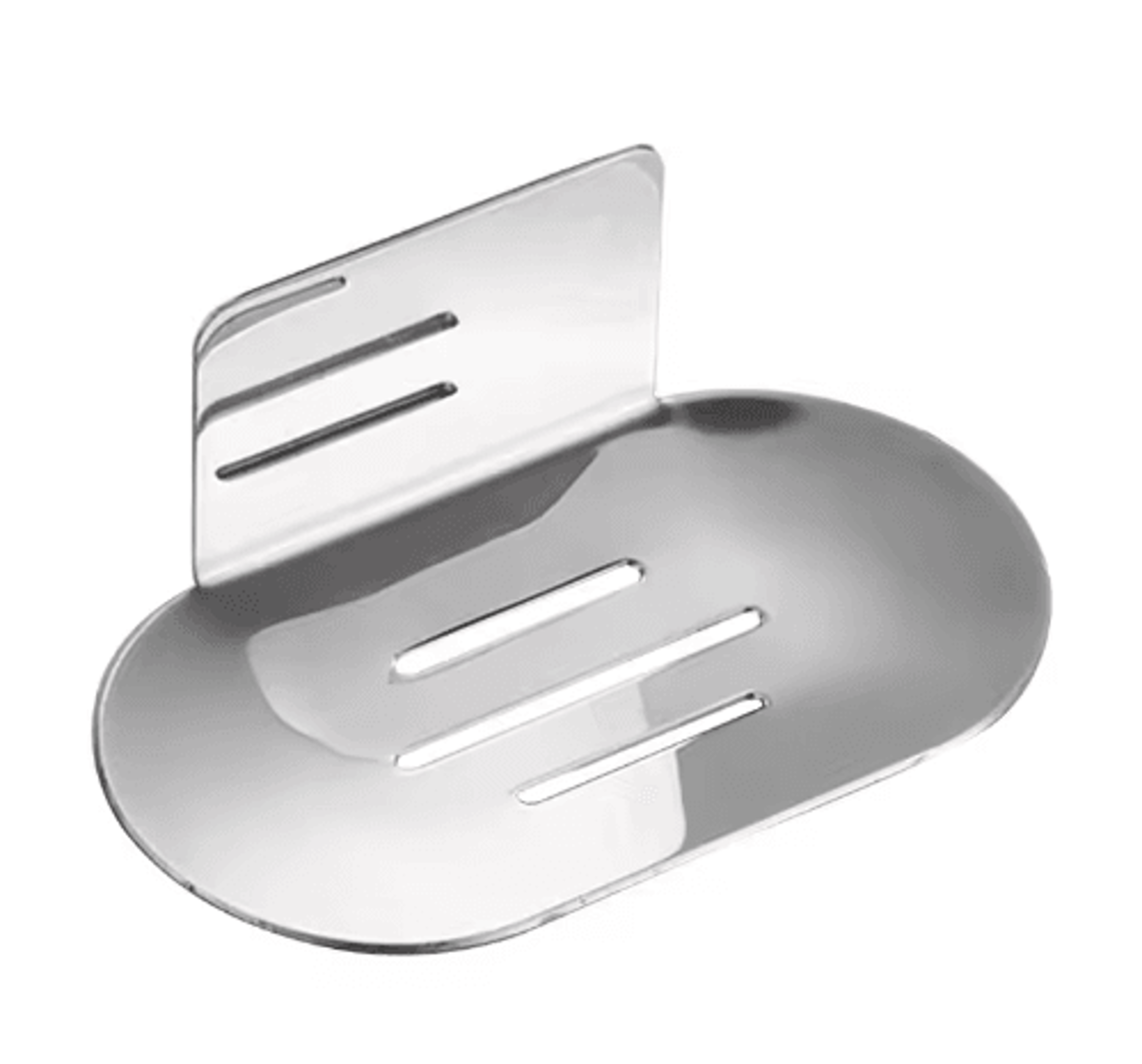 stainless steel shower soap holder – no-drill wall storage rack