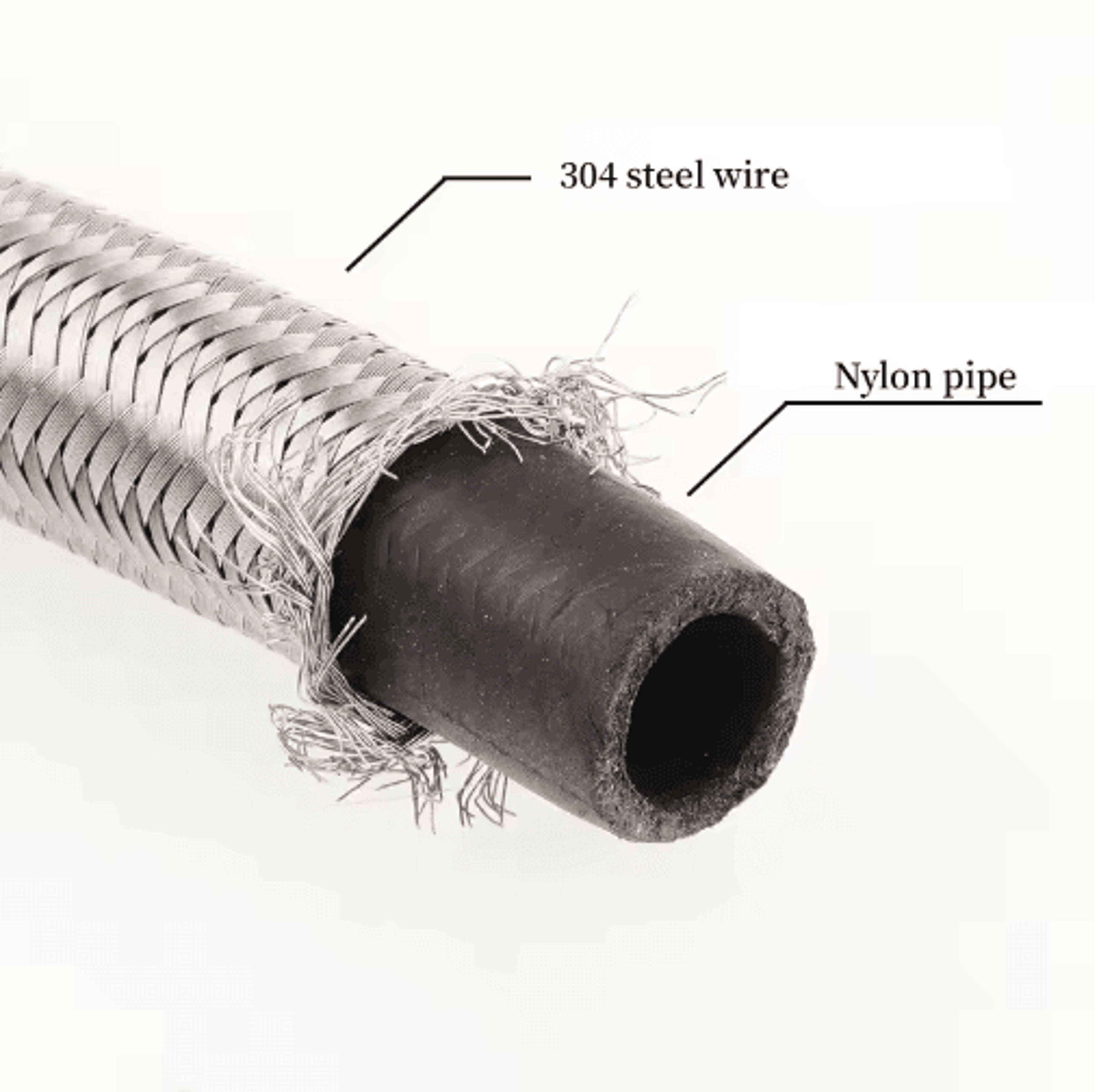 2PCS G12 Braided Shower Hoses  Flexible Plumbing Extension Tubes 4