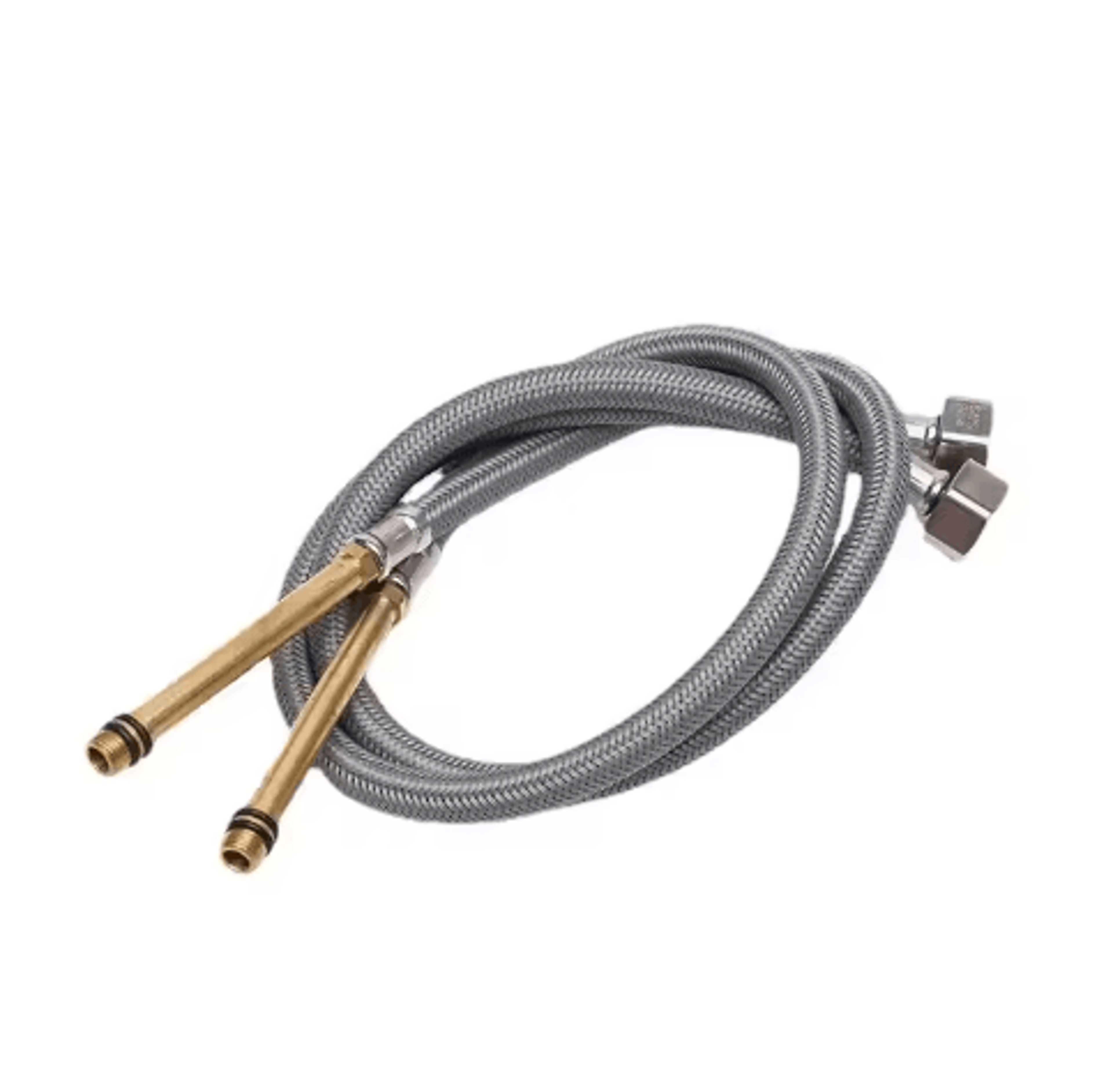 2PCS G12 Braided Shower Hoses  Flexible Plumbing Extension Tubes 1