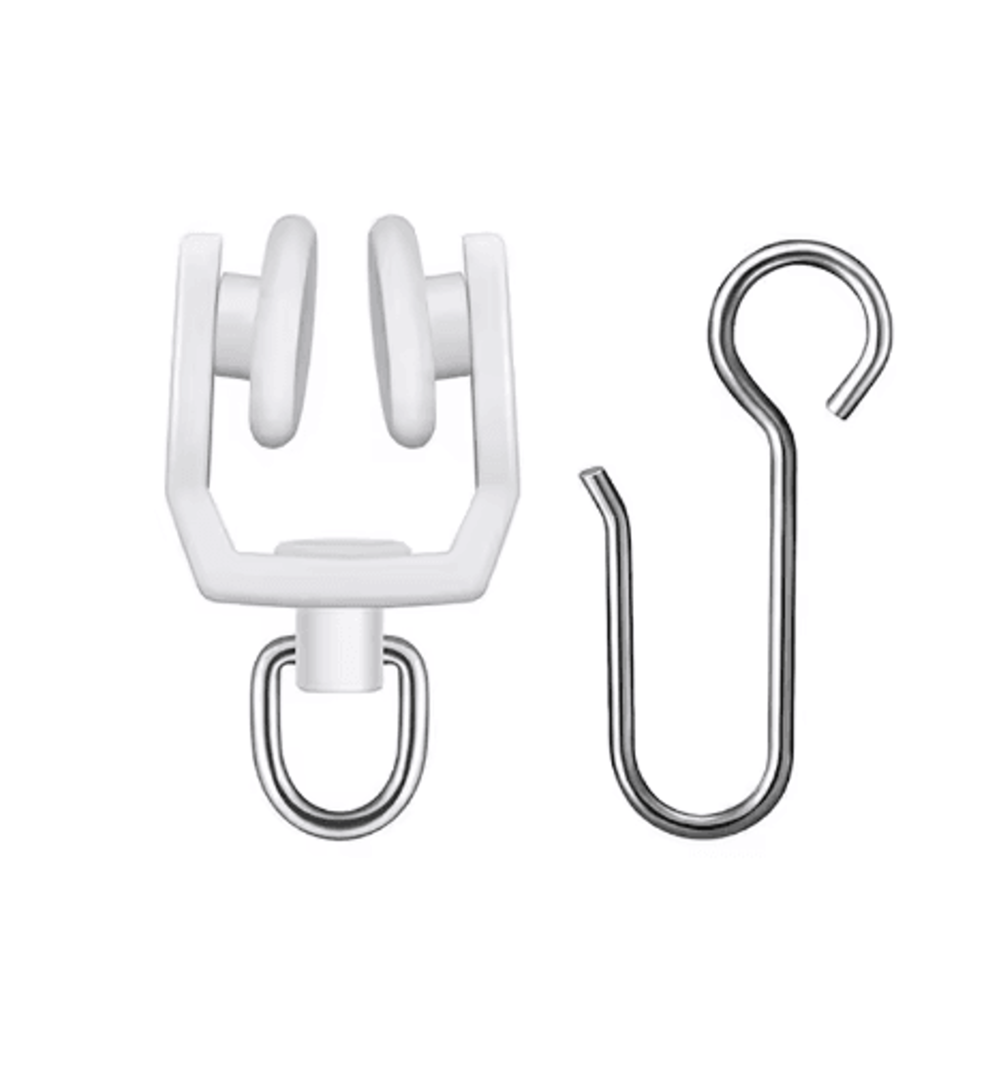 50pcs s-shaped curtain track hooks – gliders & ceiling track hangers