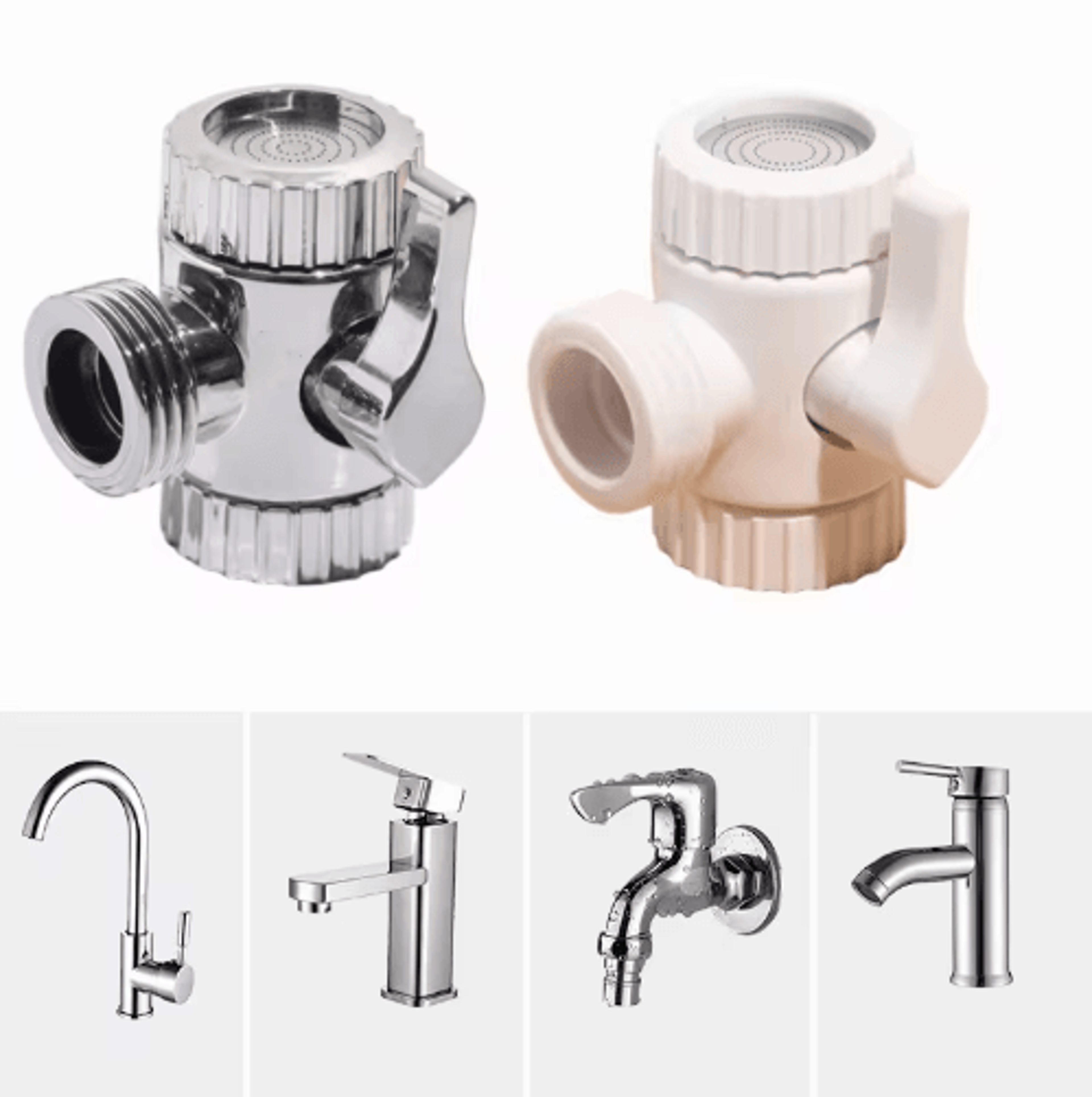 switch faucet diverter valve – kitchen sink & bidet splitter adapter