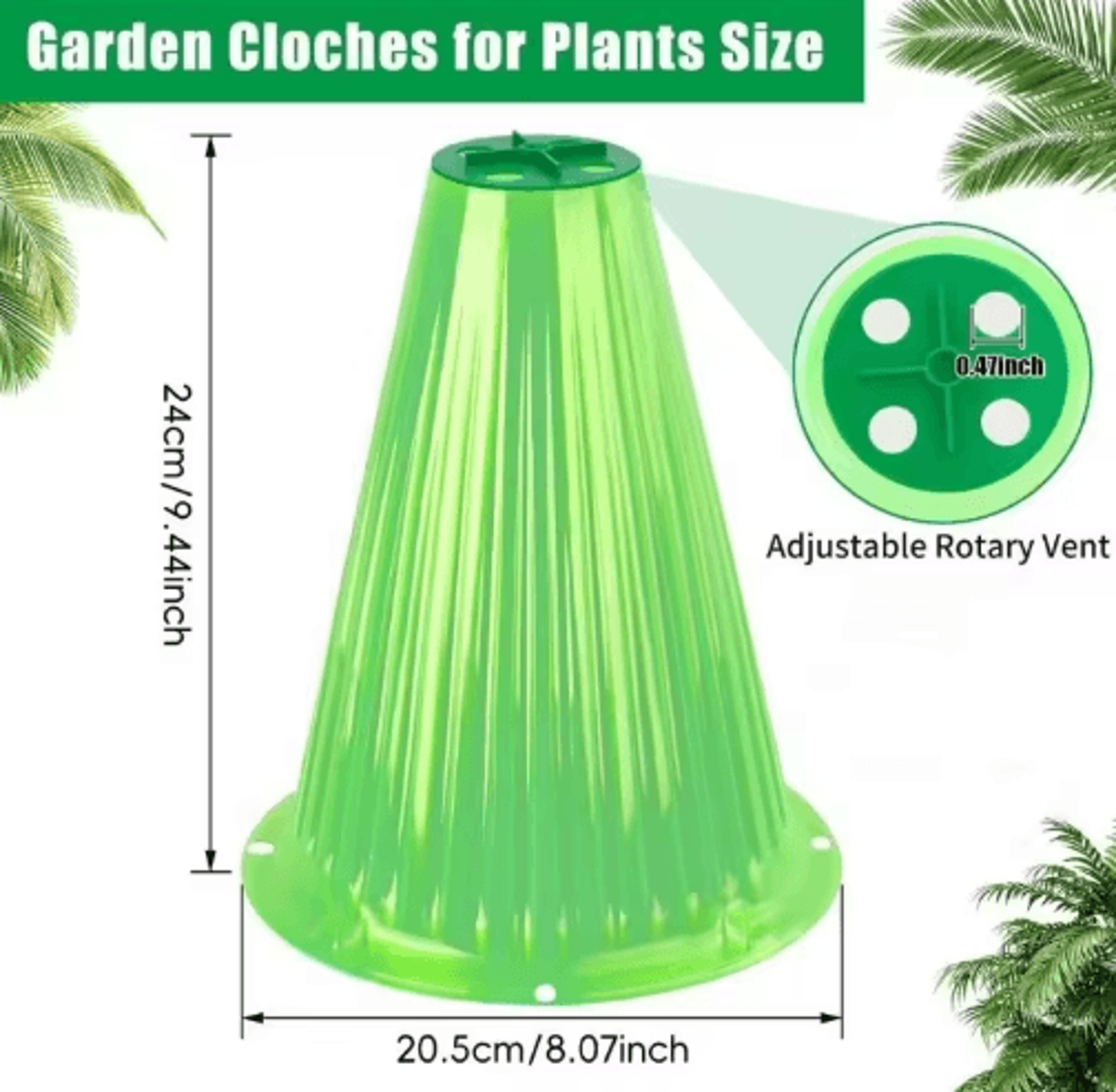 510PCS Plant Protective Covers  Seedling  Vegetable Snail Collars 6