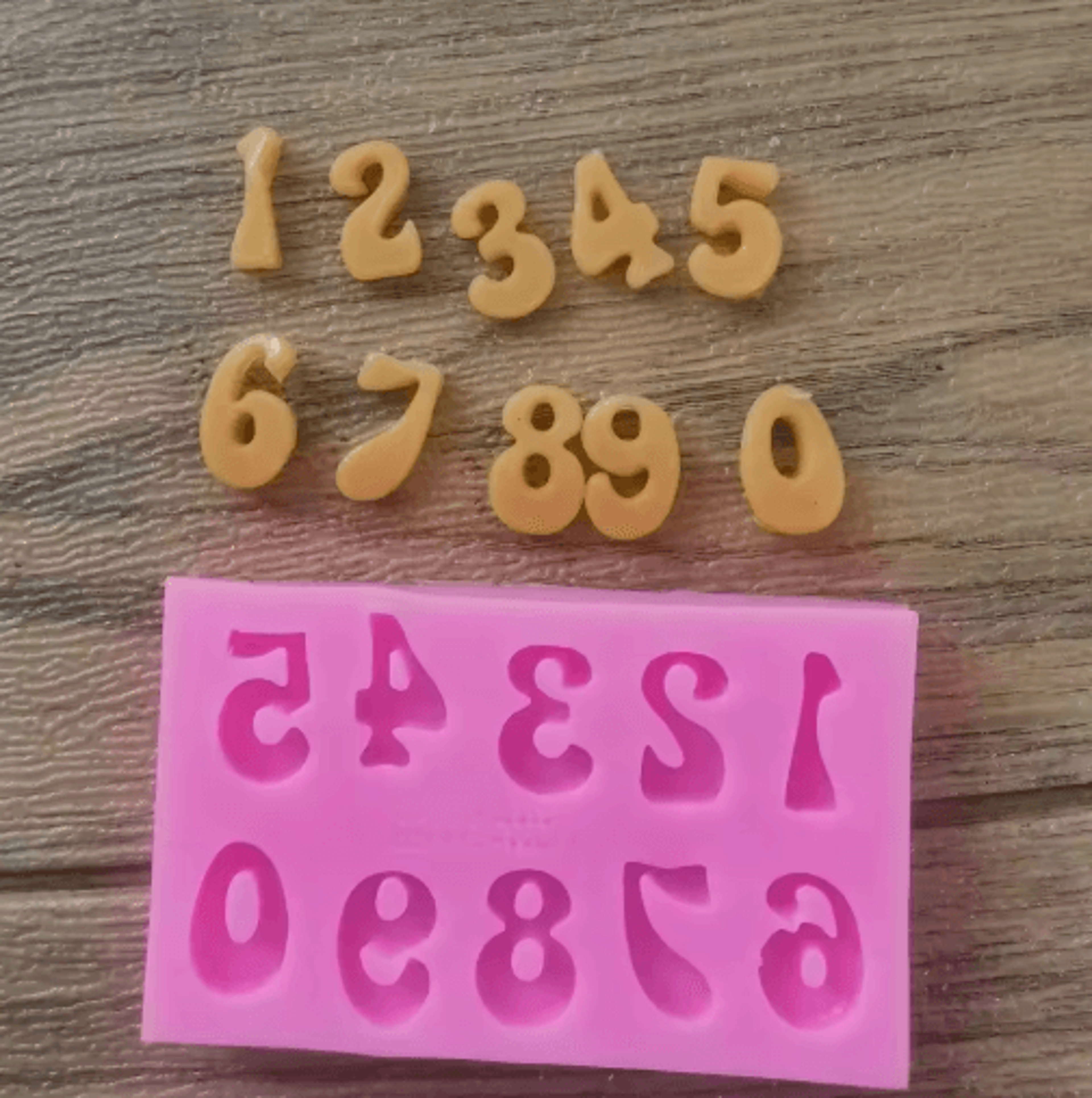 alphanumeric silicone mold – letters & numbers cake decorating tool