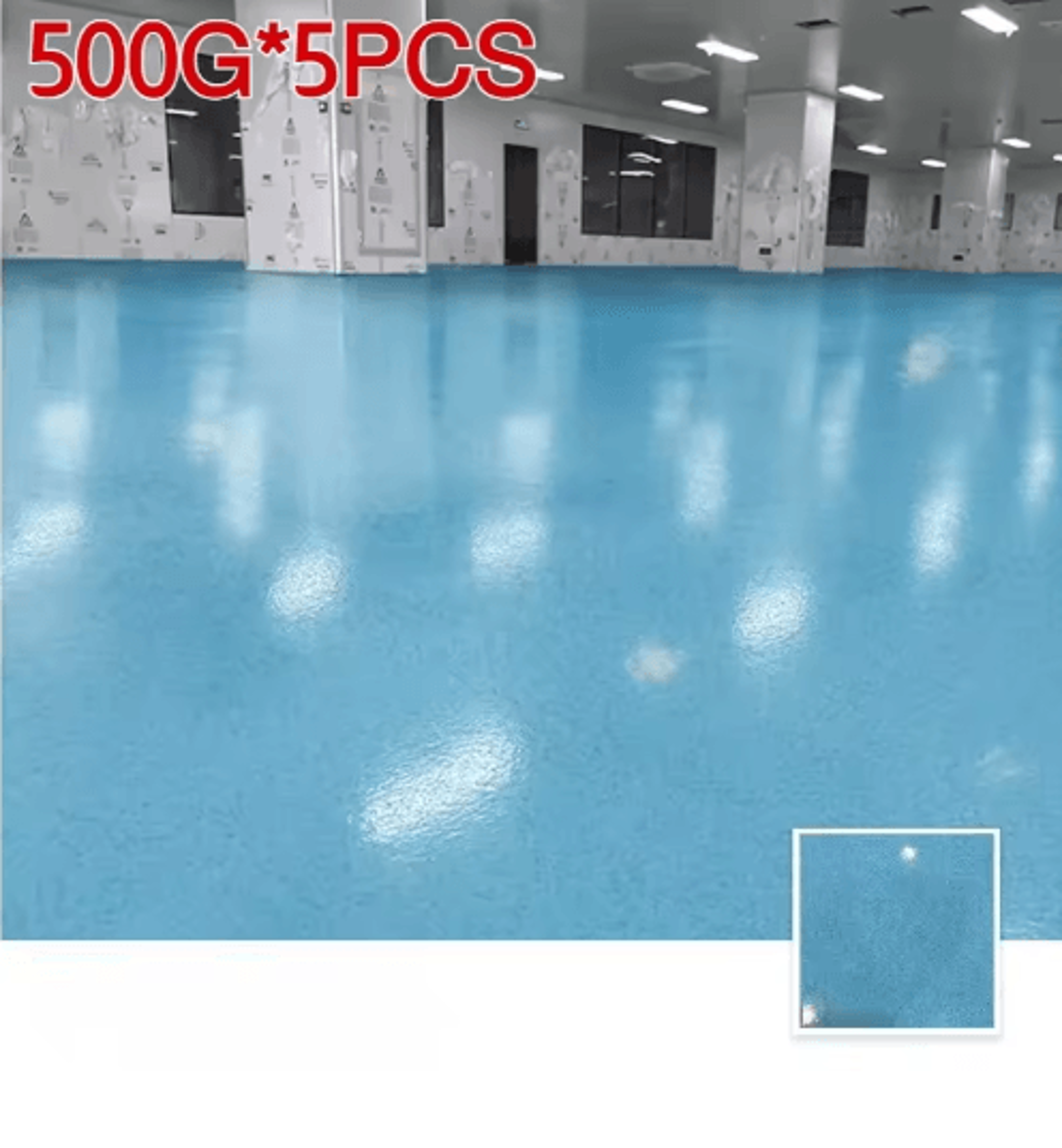 500g SelfLeveling Epoxy Floor Paint  Marble Effect Waterproof Coating 7