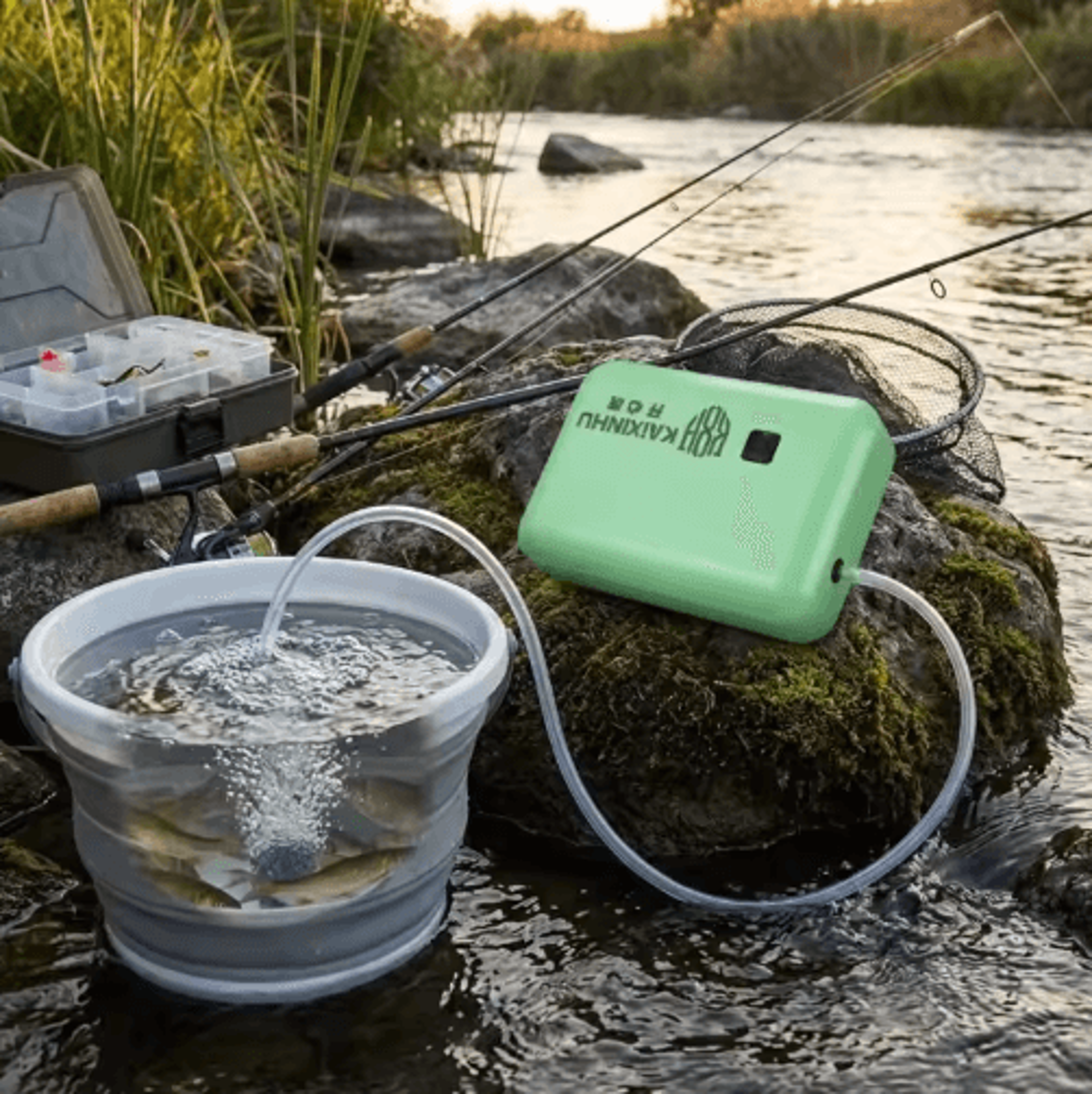 portable rechargeable fish tank oxygen pump for fishing & aquariums