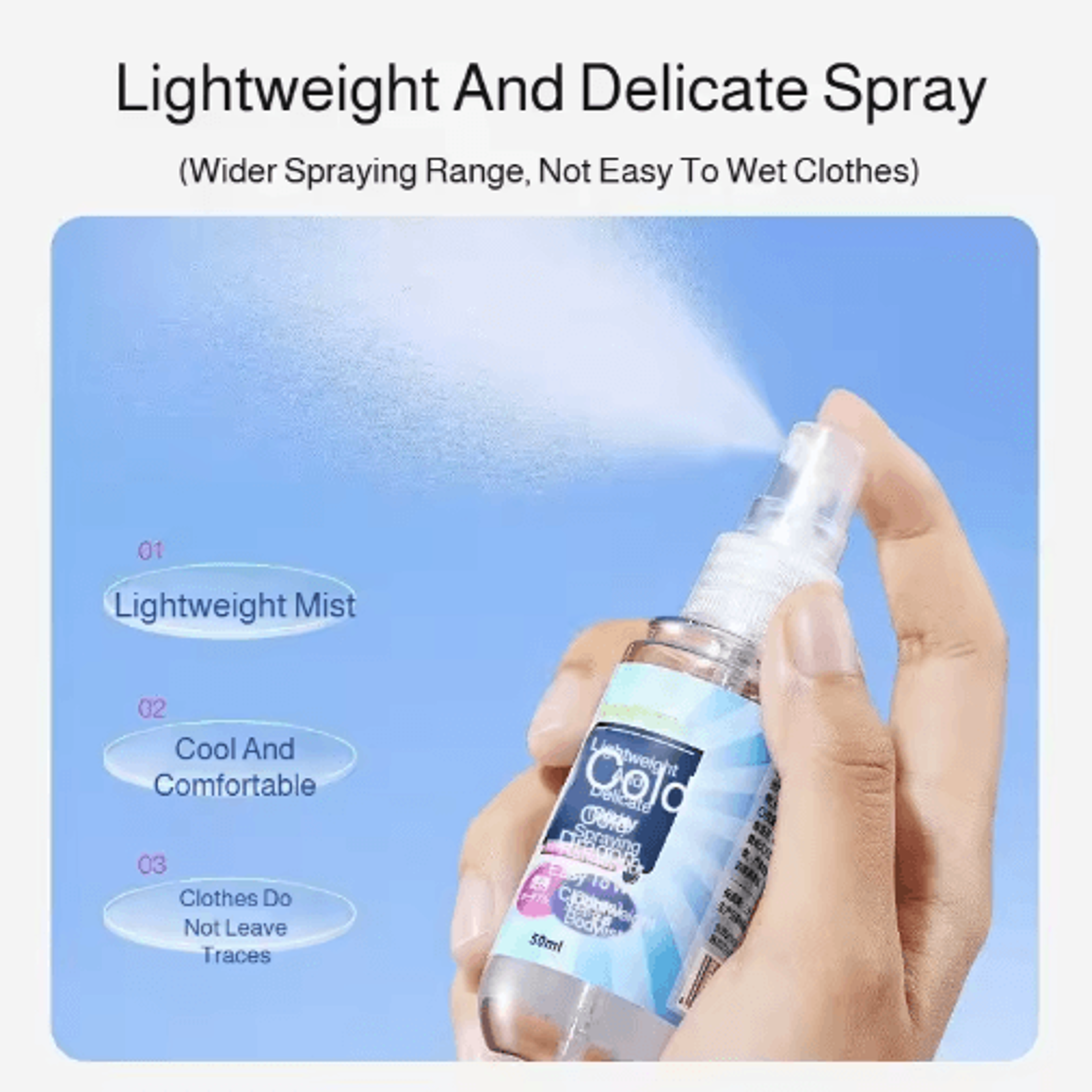 Portable Instant Cooling Spray For Clothes And Hats 6