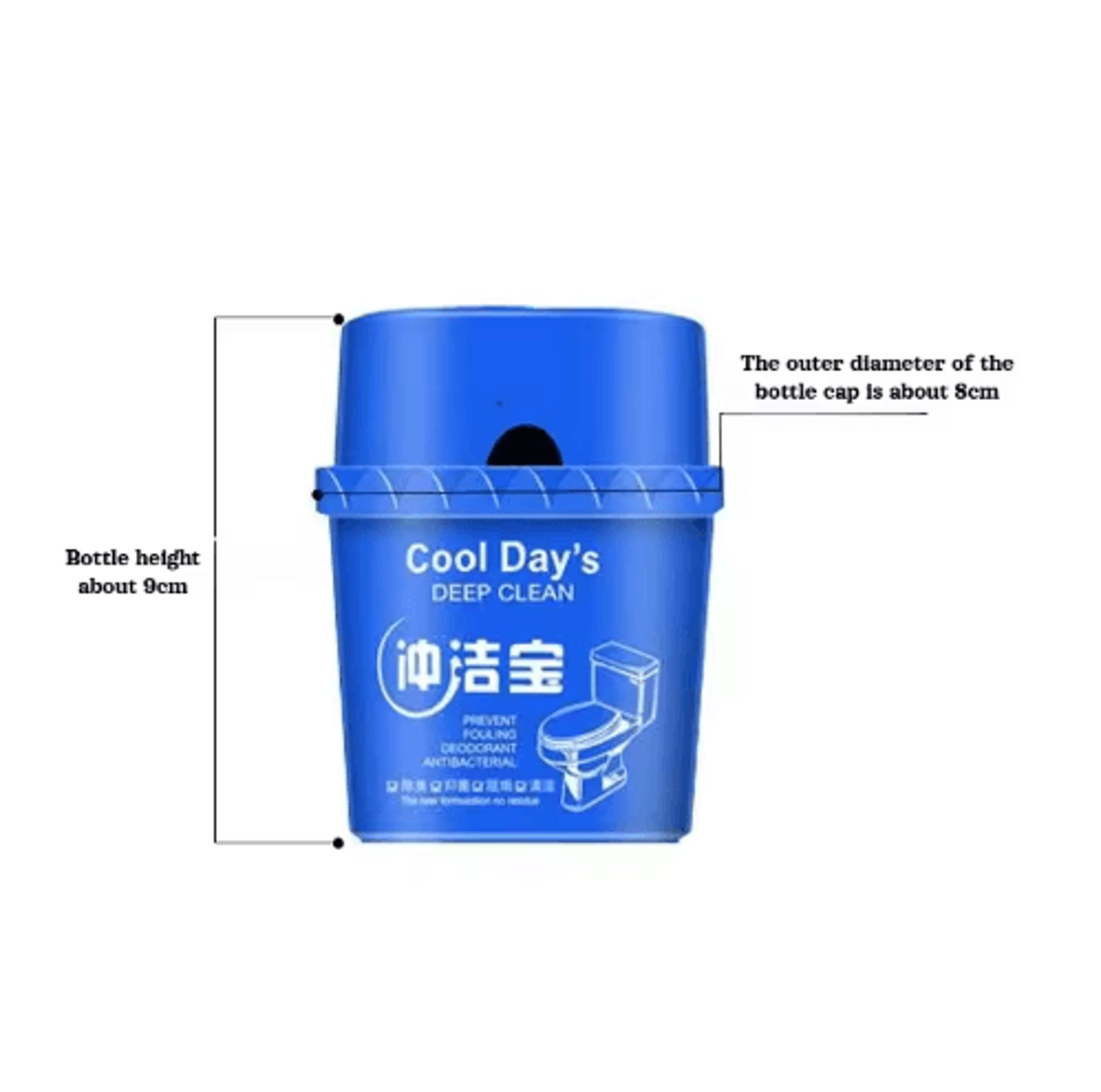 Blue Bubble Toilet Bowl Cleaner For Stain And Odor Removal 5